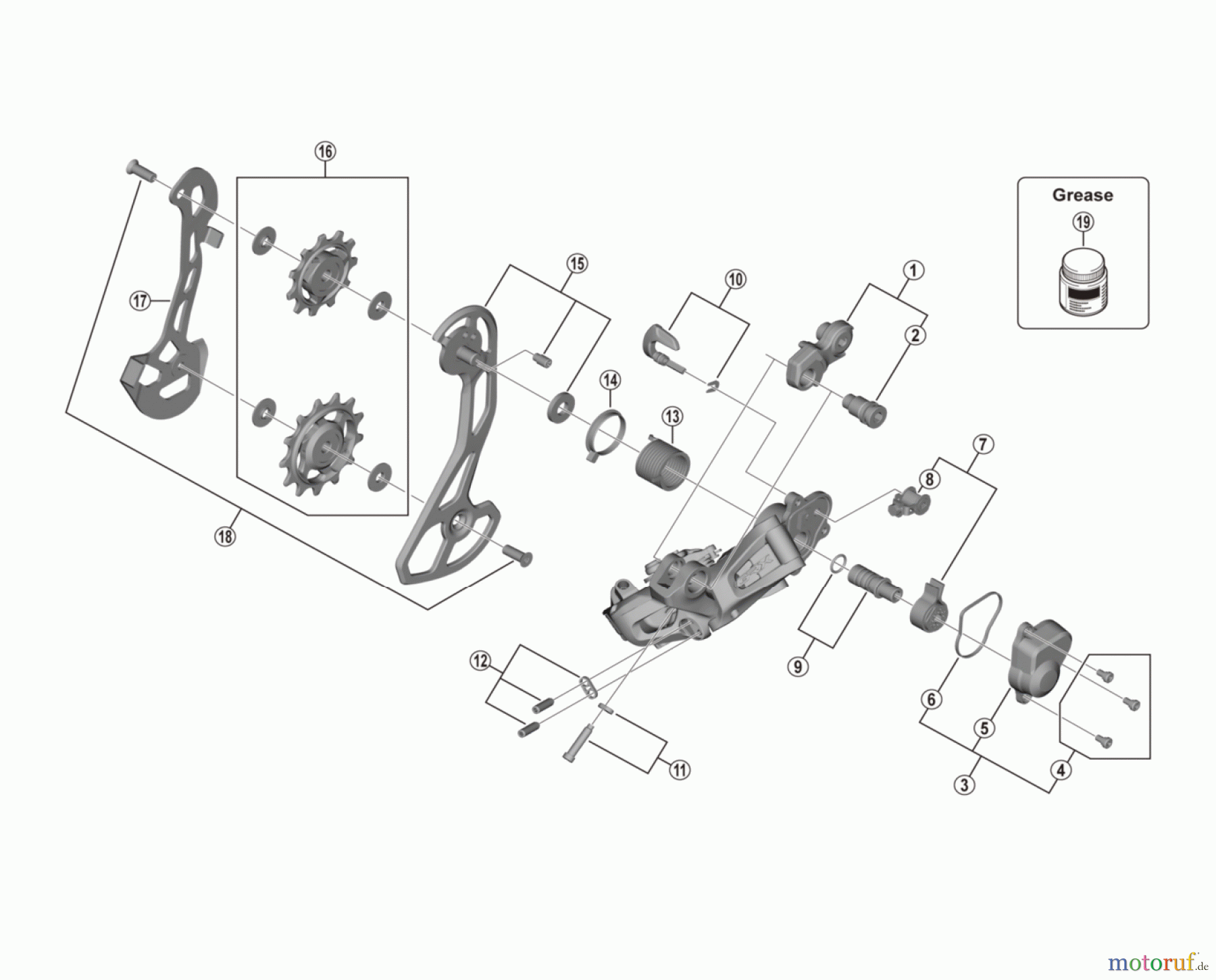 Shimano RD Rear Derailleur - Schaltwerk RD-RX815