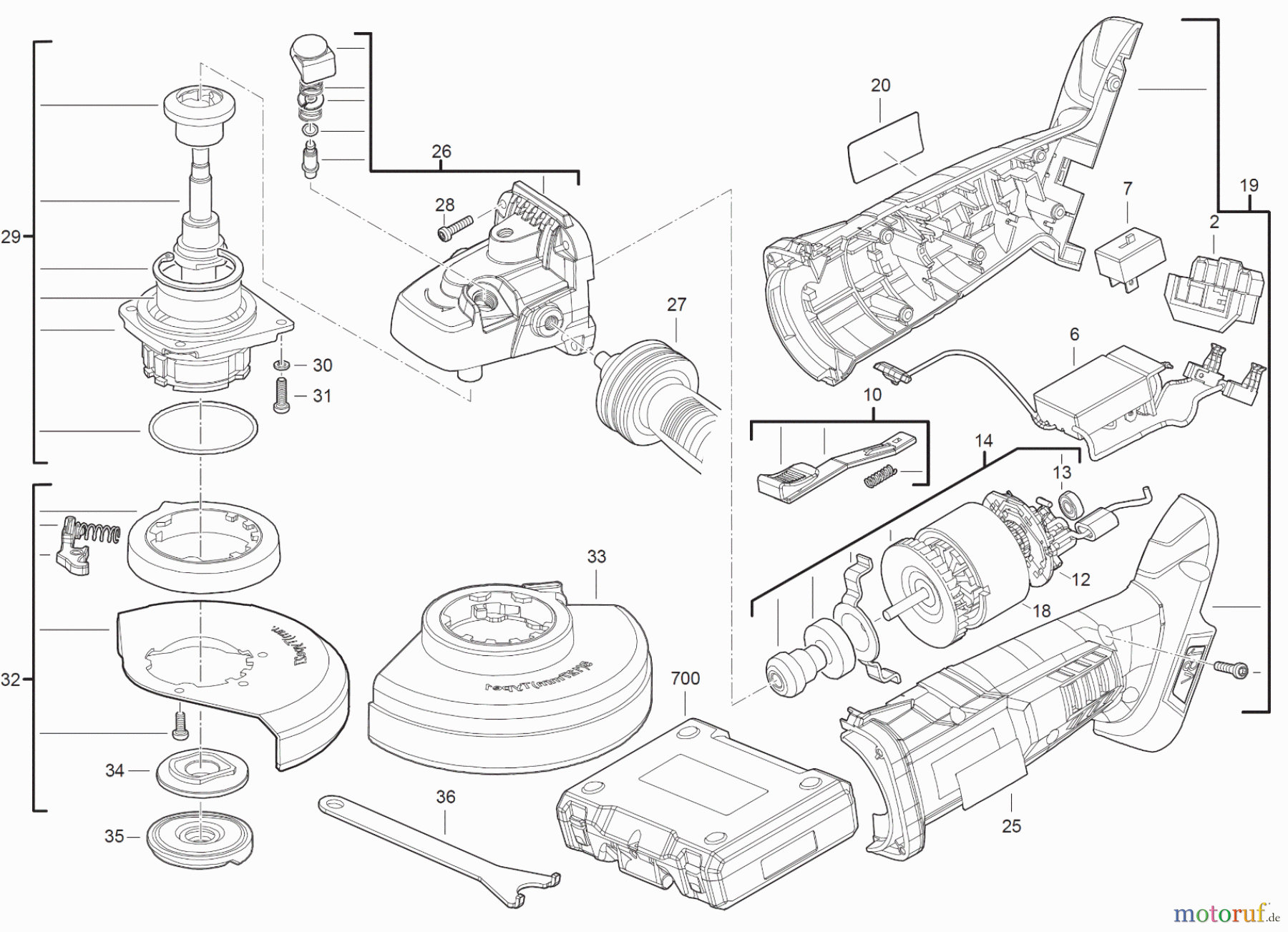 AEG Powertools Metallbearbeitung Akku Geräte BEWS 18-125X Akku WINKELSCHLEIFER Seite 1