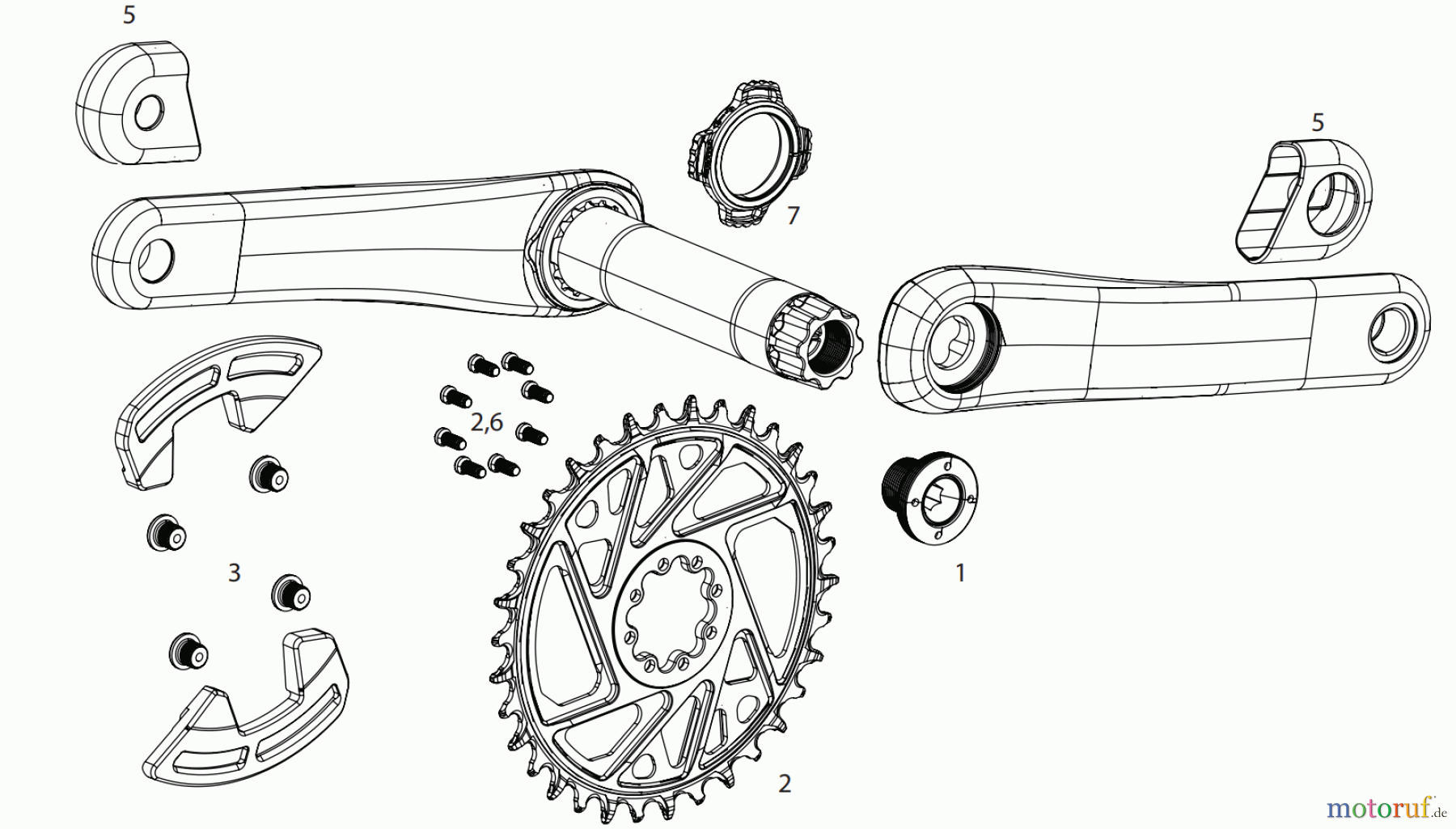  Sram Sram XX EAGLE CRANK INCLUDING SPINDLE POWERMETER