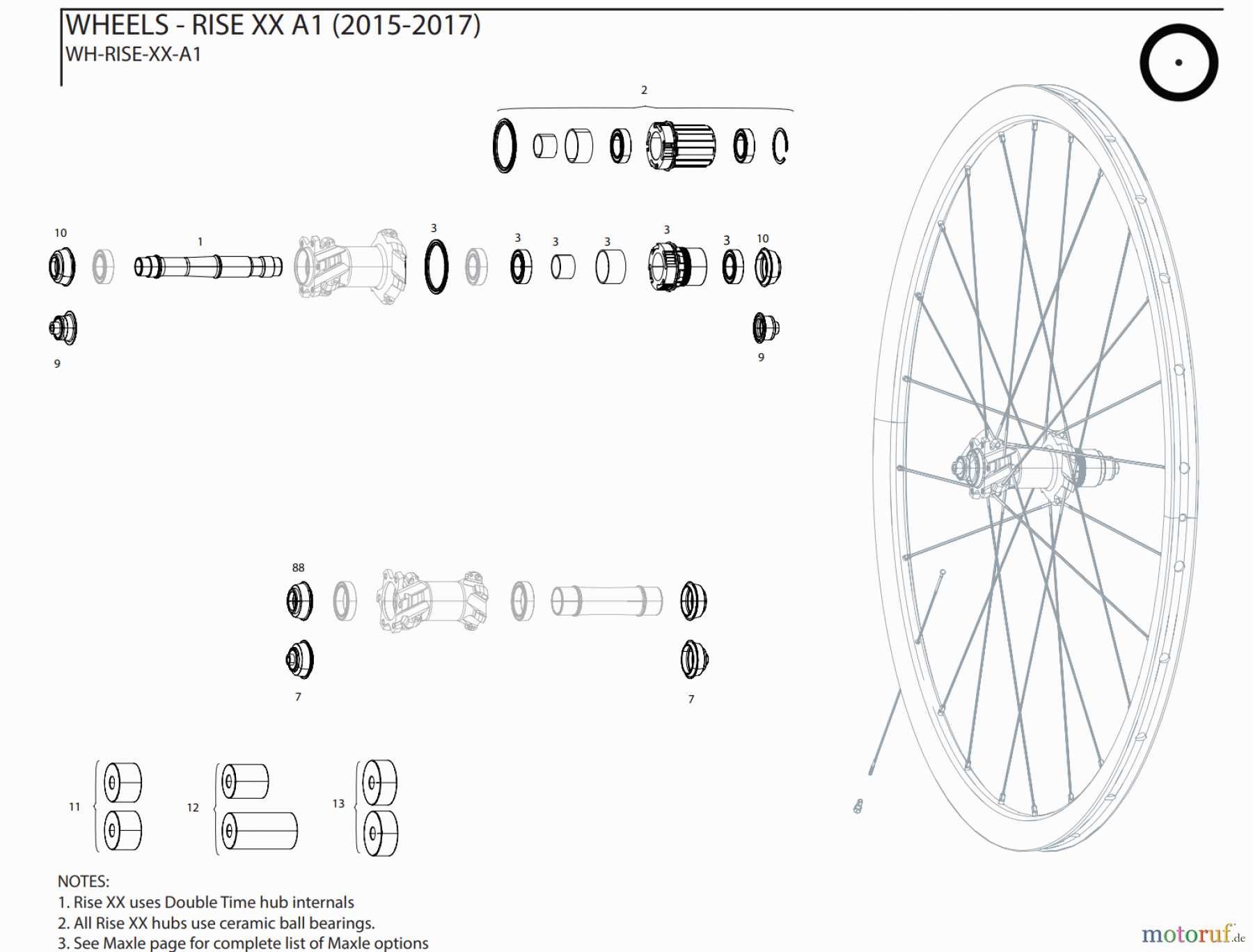  Sram Sram WHEELS - RISE XX A1 (2015-2017)
