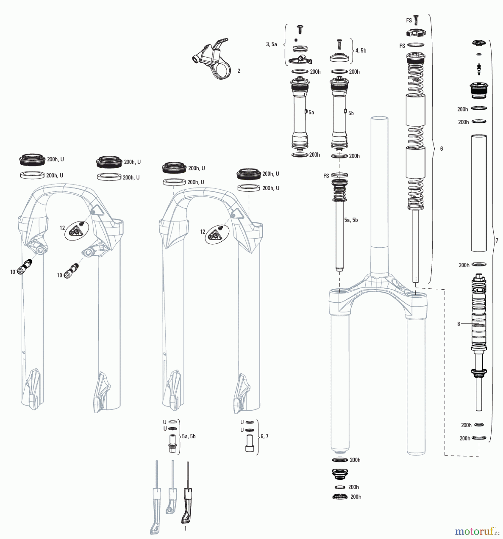  Sram RockShox 30 SILVER A1-A2 (2016-2021)