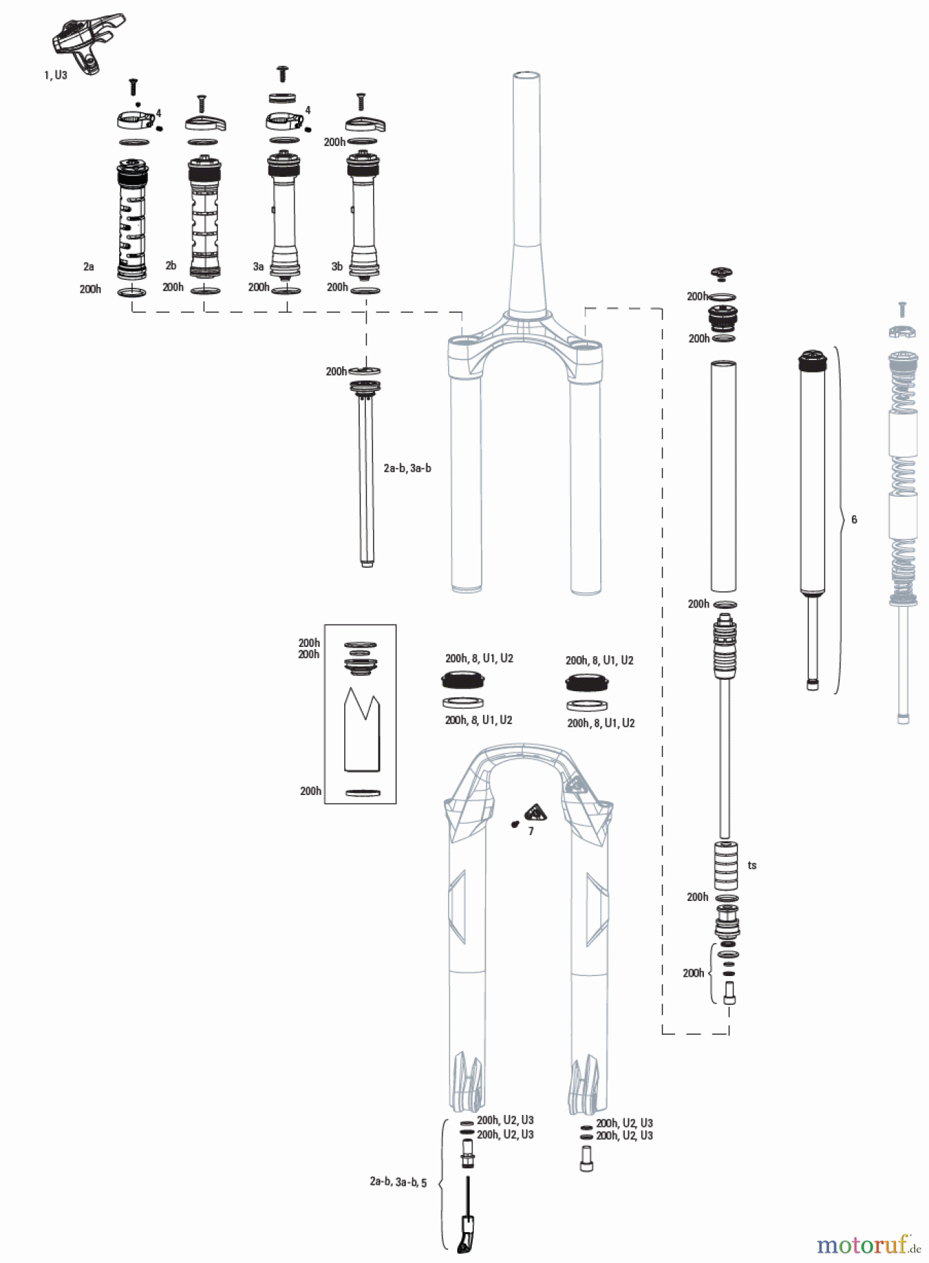  Sram RockShox RECON TK A1-A2/RL A1-A2 (2018-2020)