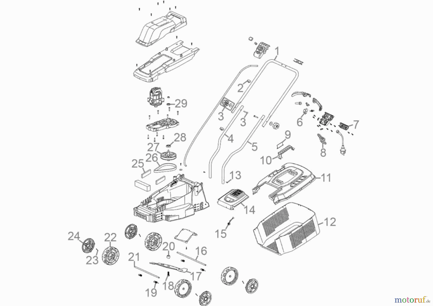  Güde Gartentechnik Rasenmäher Elektro-Rasenmäher Elektro Rasenmäher 320/1300 Art.-Nr.:   95486 FSL95486-01