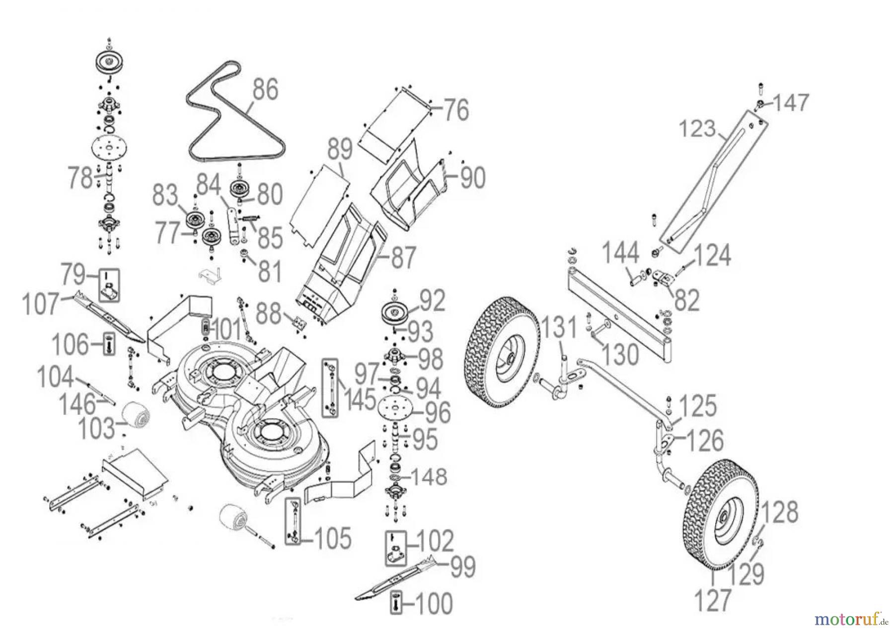 Güde Gartentechnik Rasenmäher Benzin-Rasenmäher Schnittbreite ab 50 cm Rasentraktor GAR 840 T Art.-Nr.: 95490 FSL95490-01 Seite 2