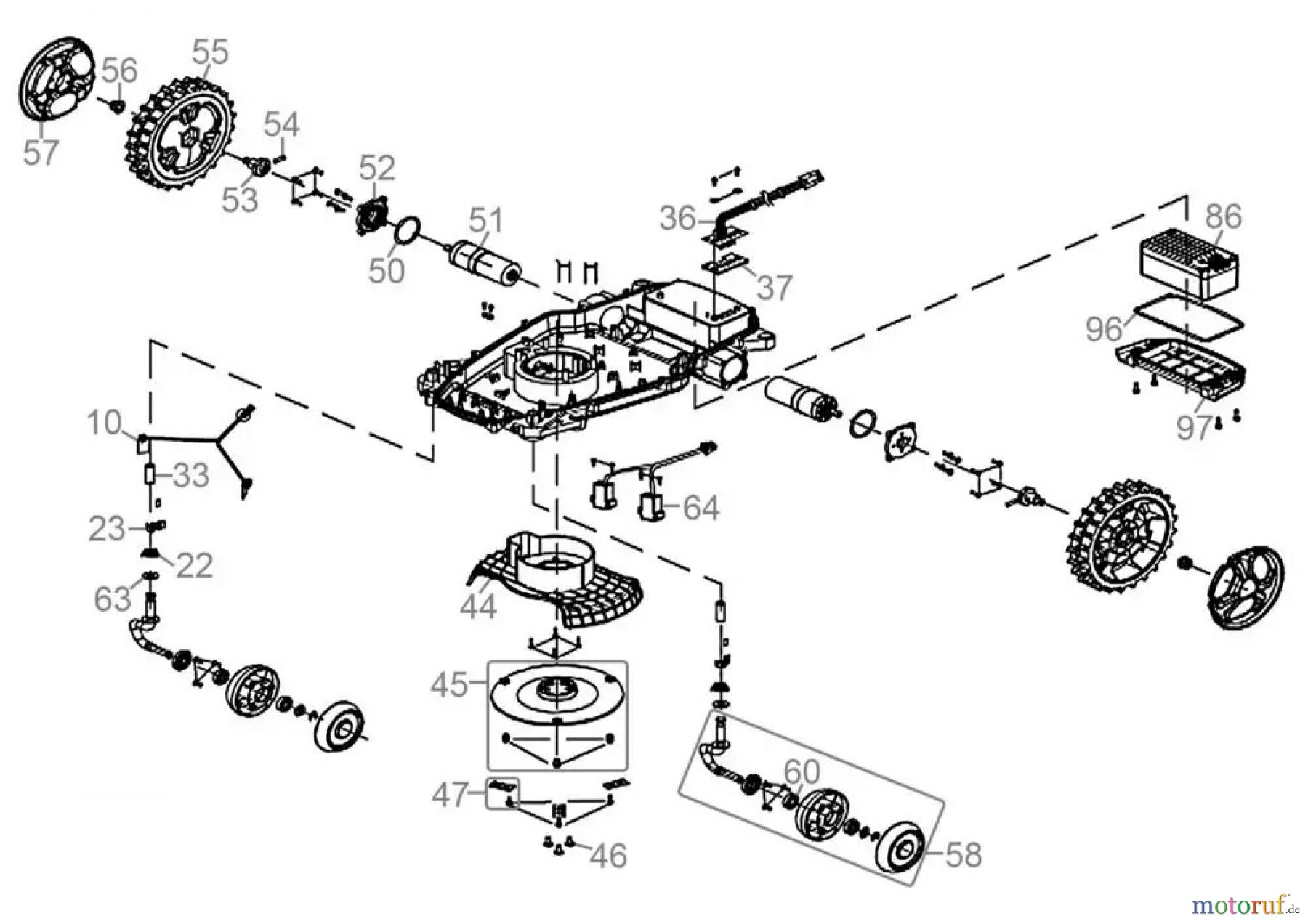 Güde Gartentechnik Rasenmäher Akku-Rasenmäher Schnittbreite bis 33 cm Roboter Rasenmäher GRR 240.1 Art.-Nr.: 95447 FSL95447-01 Seite 2