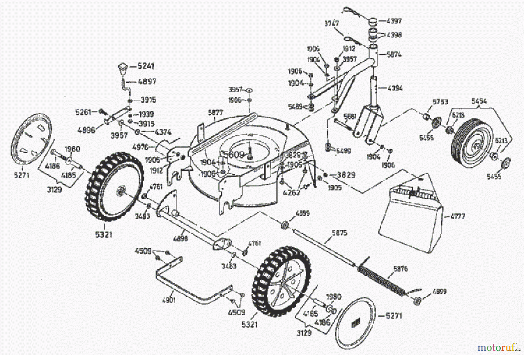 AS-Motor (neu) Rasen Profi-Rasenmäher AS 45 Ausputzmäher AS 45 B2/2 ab FNr. 0066311001 Gehäuse
