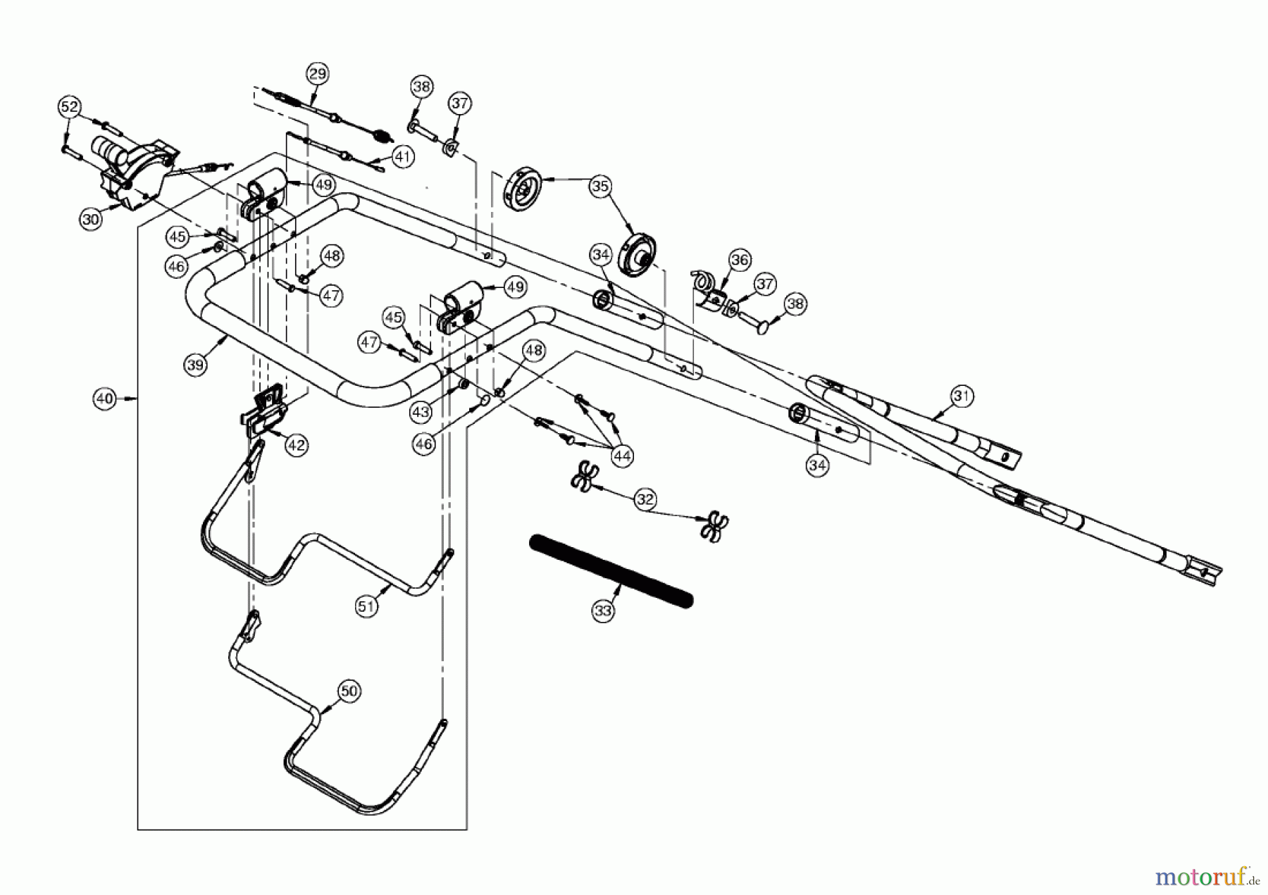 AS-Motor (neu) Rasen Profi-Rasenmäher AS 43 und 47 casa Heckauswurfmäher AS 47 H Casa ab FNr. 018507101001 Holm AS 47 casa