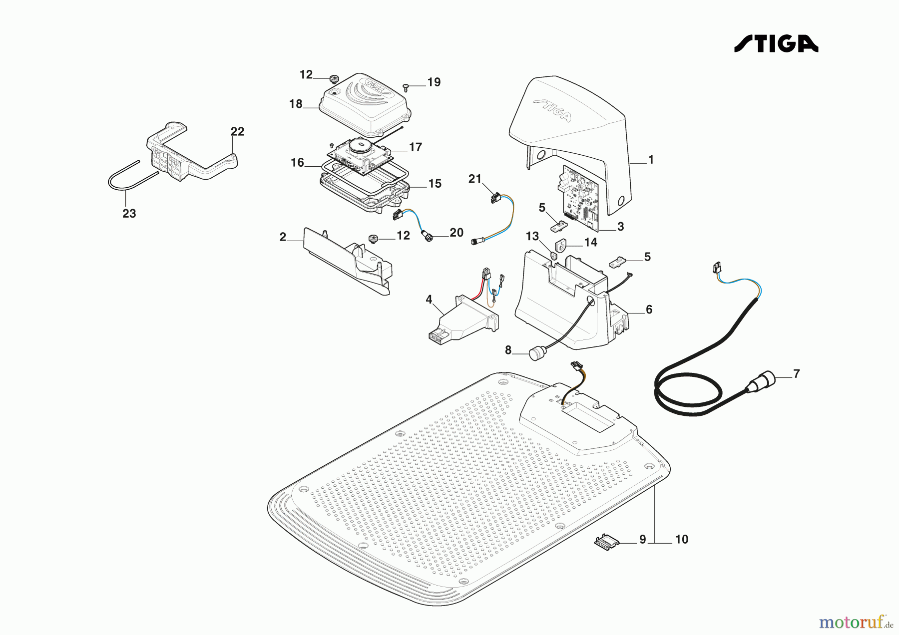  Stiga Mähroboter Baujahr 2025 A 10000 (2025) [2R9106228/ST1] Recharging Base