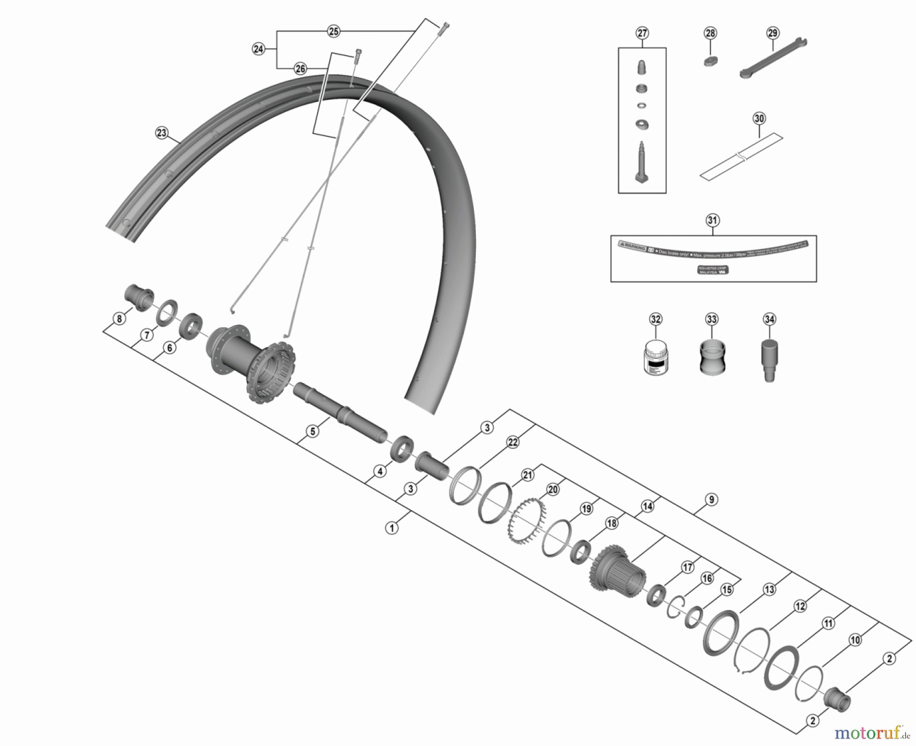 Shimano WH Wheels - Laufräder WH-M9220-TL-R12-B-29 -5125