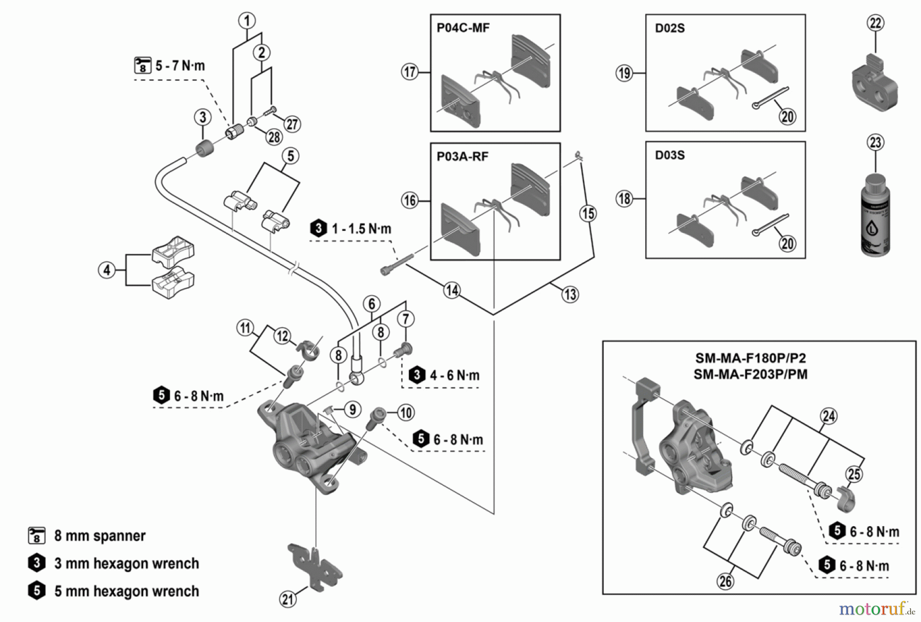  Shimano BR Brake - Bremse BR-M9220 XTR Disc Brake