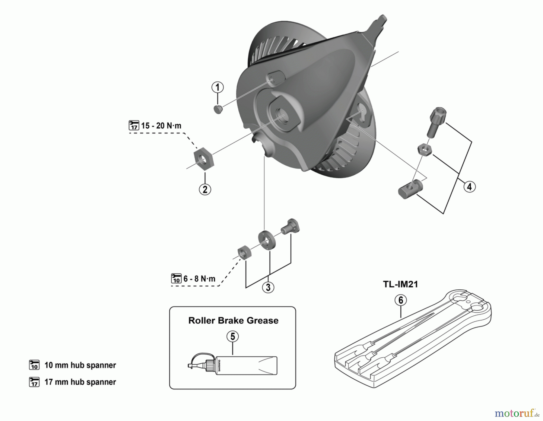  Shimano BR Brake - Bremse BR-C6051-F, BR-C6061-F (-5129) NEXUS Roller Brake