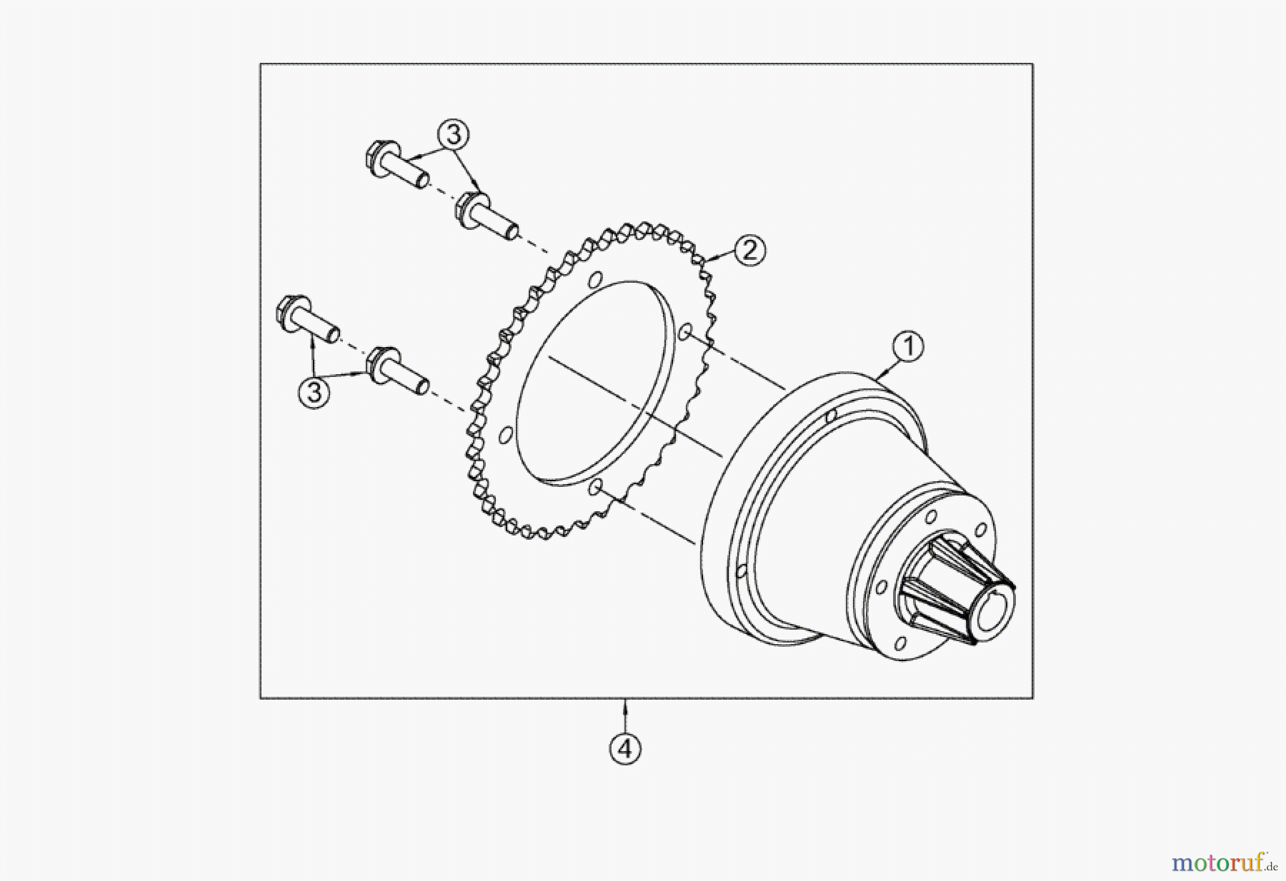  AS-Motor (neu) Hochgras Allmäher AS 73 AS 73 4T B&S und AS 73/2 vs ab FNr. 014617030001  Radnabe vollst.