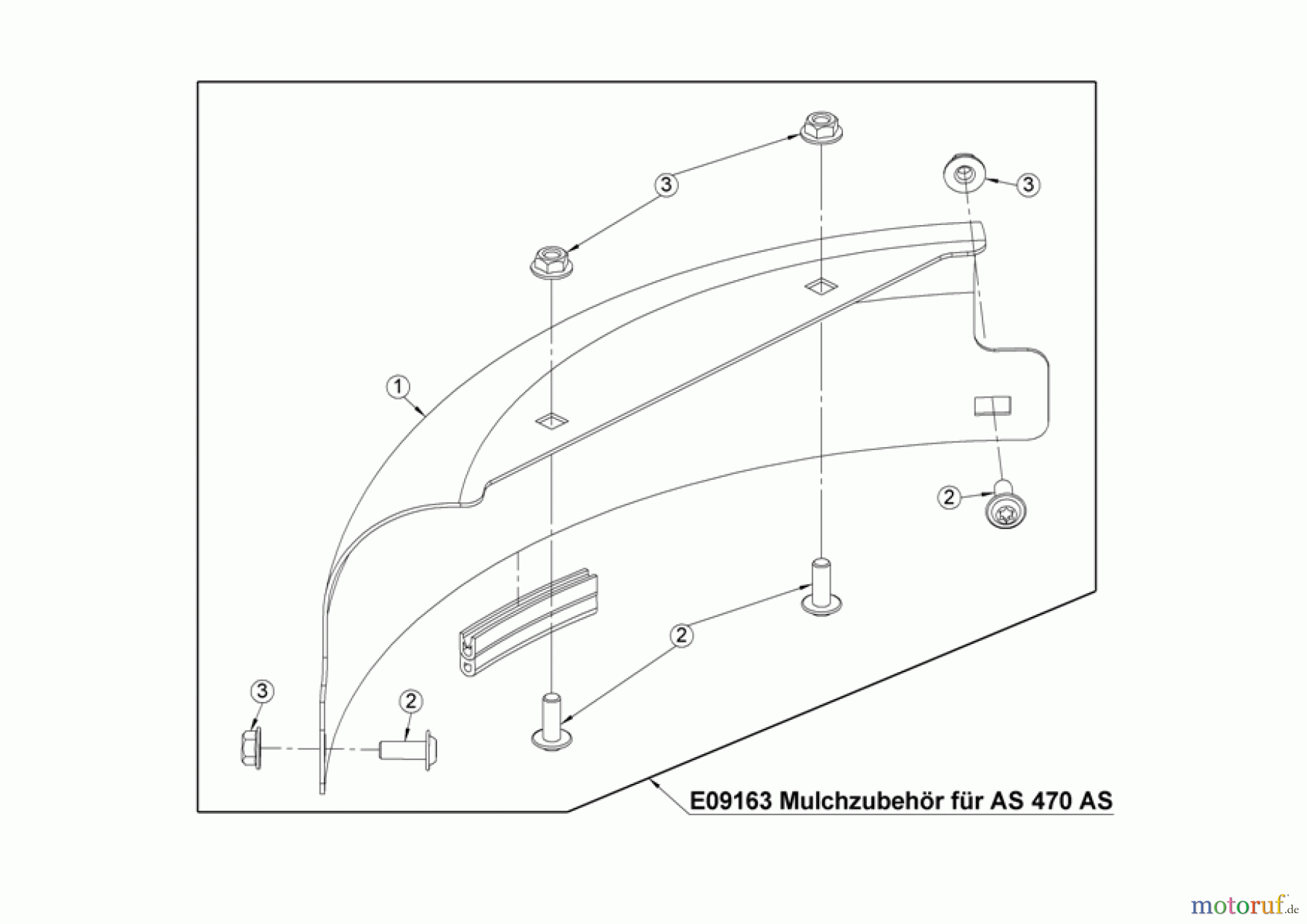  AS-Motor (neu) Zubehör/ Verschleissteile Ersatzteile für Zubehör Ersatzteile für Zubehör Mulchzubehör AS 470 AS