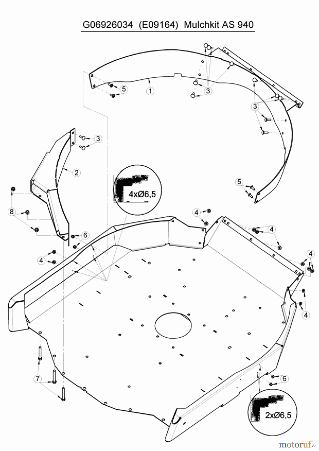  AS-Motor (neu) Zubehör/ Verschleissteile Ersatzteile für Zubehör Ersatzteile für Zubehör Mulchzubehör AS 940