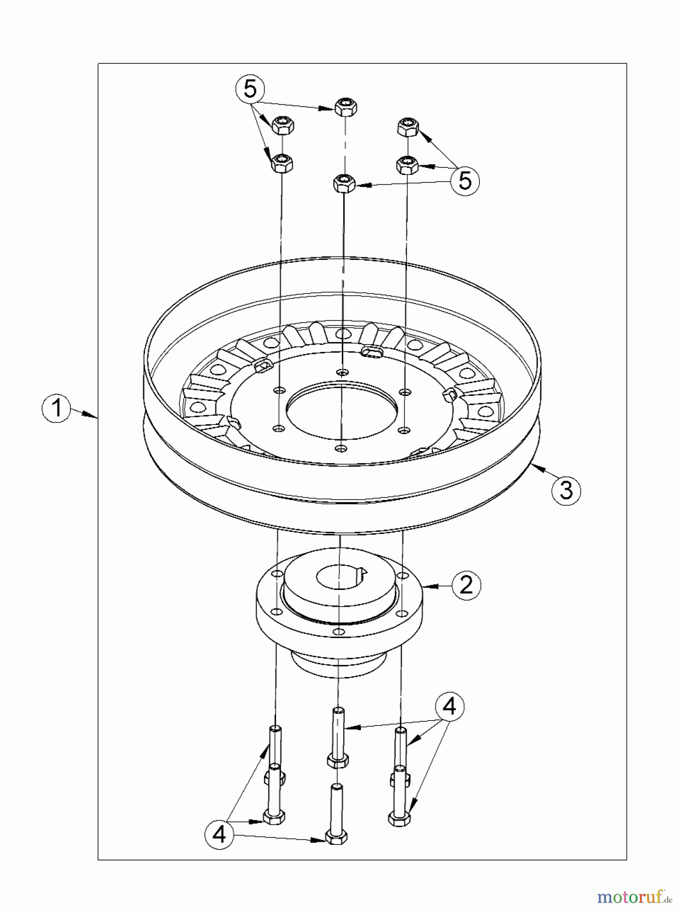  AS-Motor (neu) Hochgras Allmäher AS 65 AS 65 Scout ab FNr. 025816040001 Riemenscheibe vollst.
