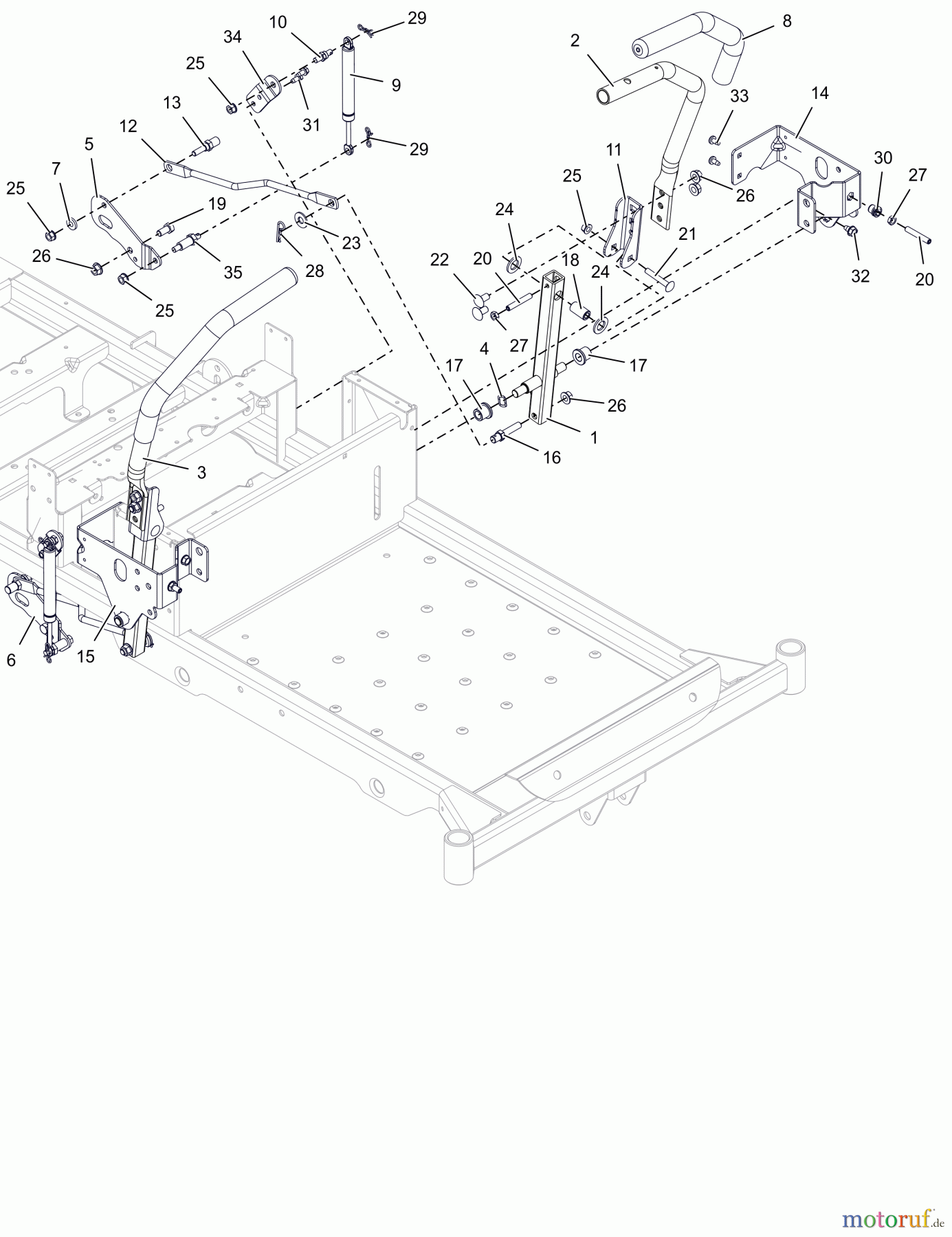 AS-Motor (neu) Ariens Rasen Zero-Turn - Ride On EDGE 915338 EDGE 34 CE 915338 (001000 - 001999) Edge 34 CE Steering Controls