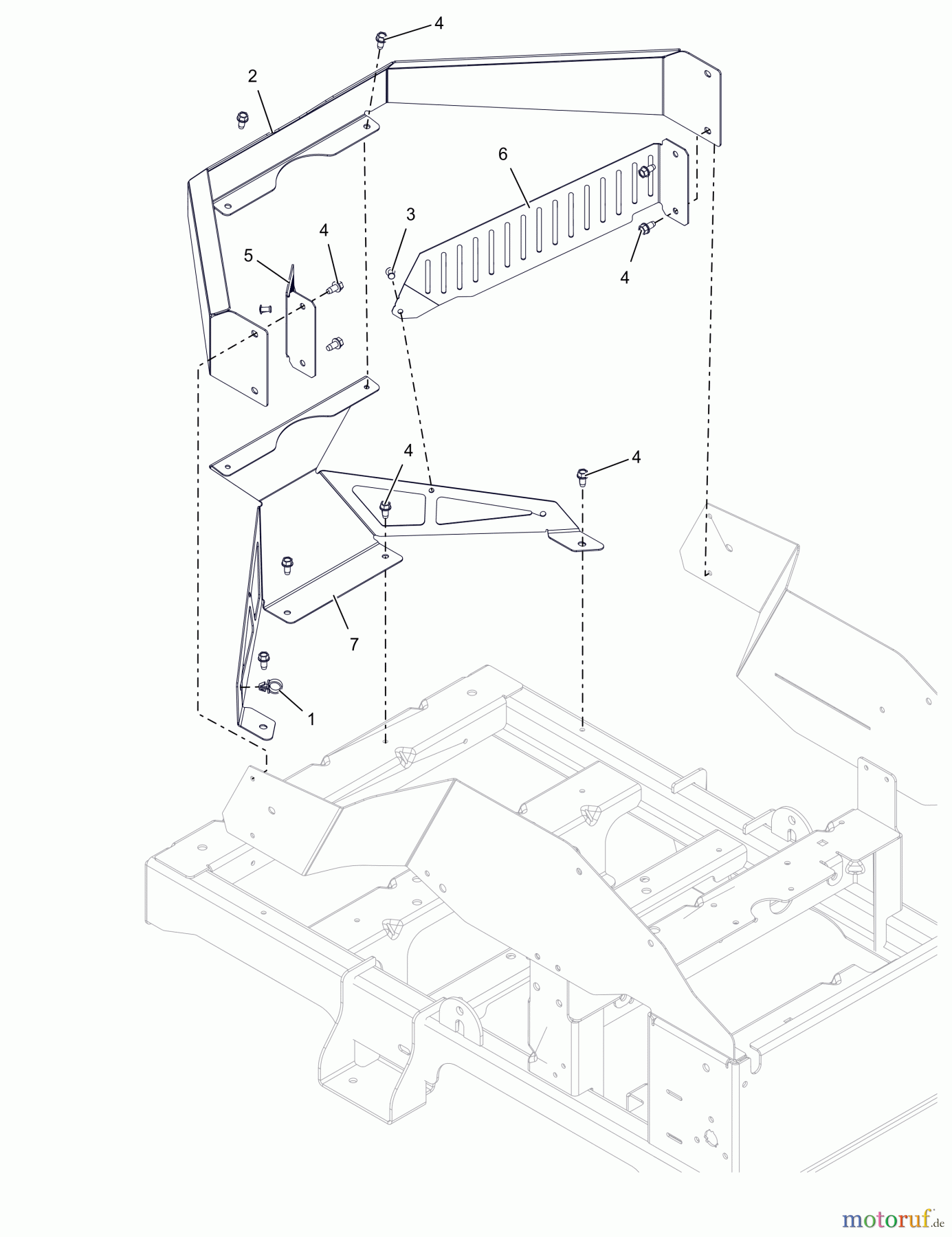 AS-Motor (neu) Ariens Rasen Zero-Turn - Ride On EDGE 915339 EDGE 42 CE 915339 (001000 - 001999) Edge 42 CE Rear Wrap and Engine Guards
