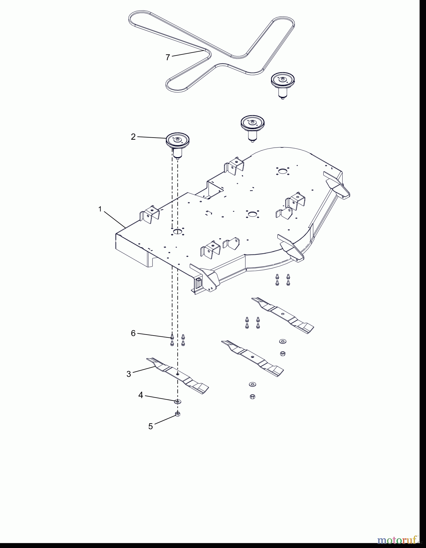 AS-Motor (neu) Ariens Rasen Zero-Turn - Ride On IKON 915332 IKON-X ARIENS 52' CE-KAWASAKI 915332 (045000 - 074999) Ikon X 52 CE Deck, Belt, Blades and Spindles - 52''