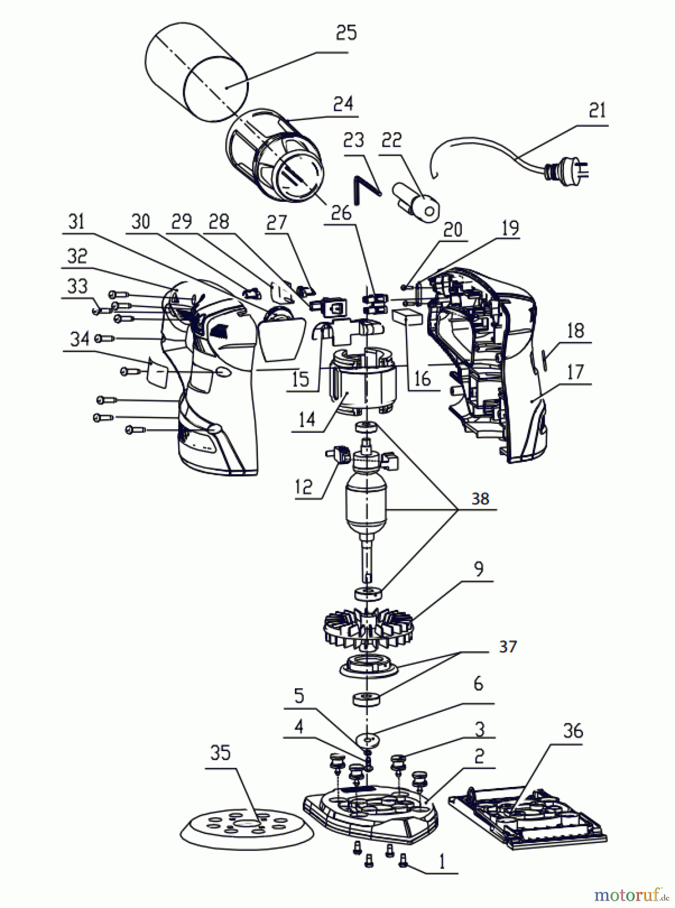 Ryobi Schleifgeräte Schwingschleifer EMS2525V