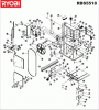 Ryobi Bandsägen RBS5518 Ersatzteile Seite 1