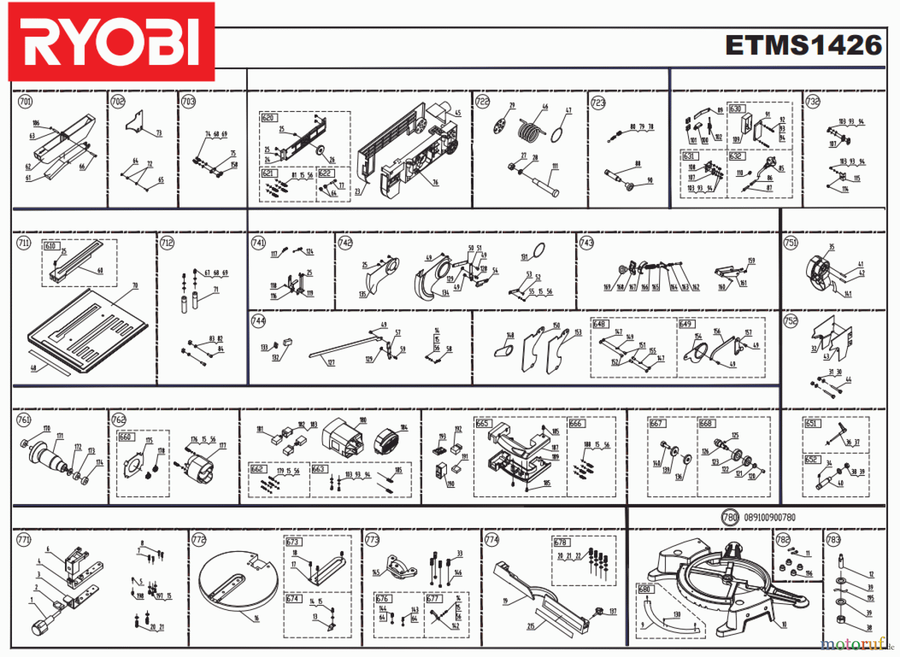 Ryobi Sägen Kapp- und Gehrungssägen ETMS1426 Seite 2