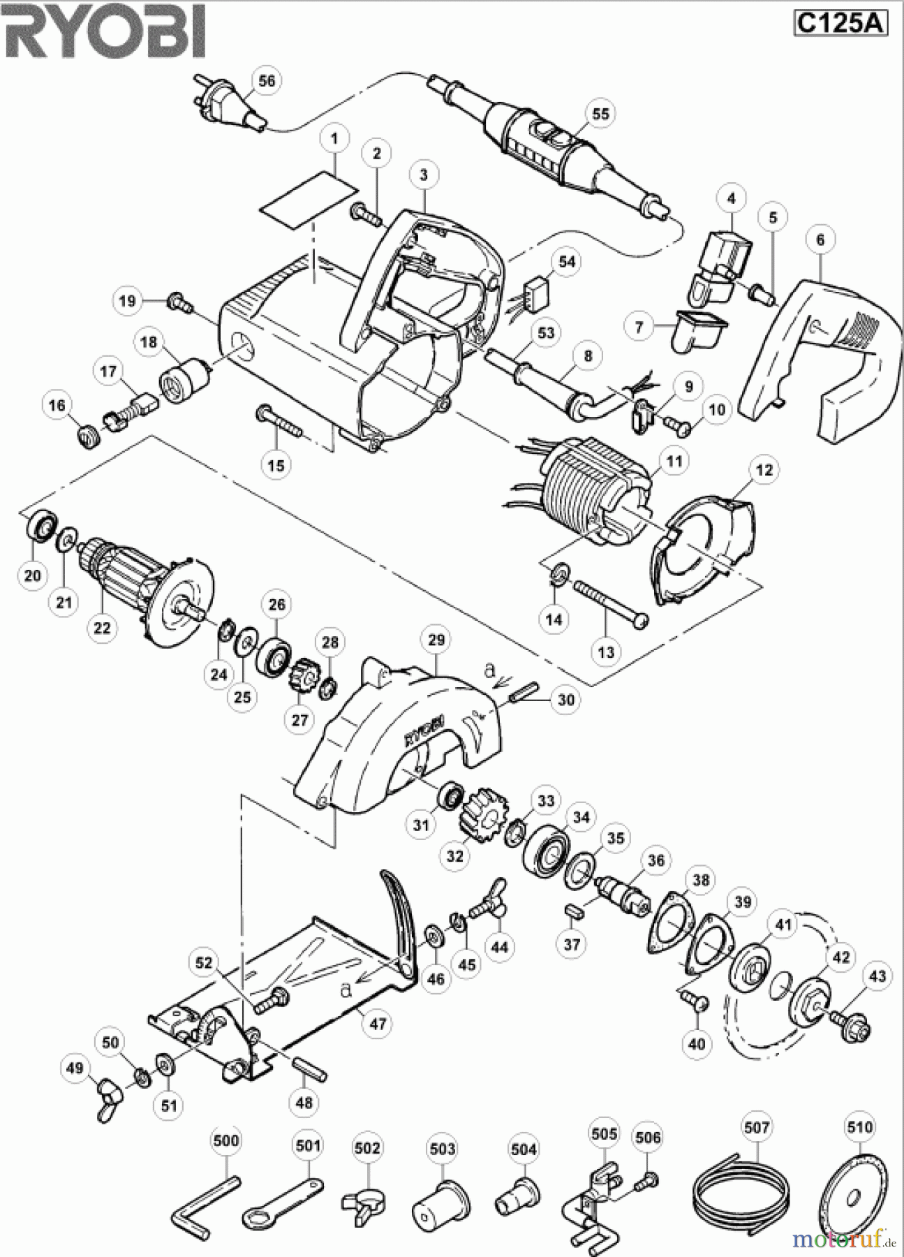 Ryobi Sägen Kreissägen C125A