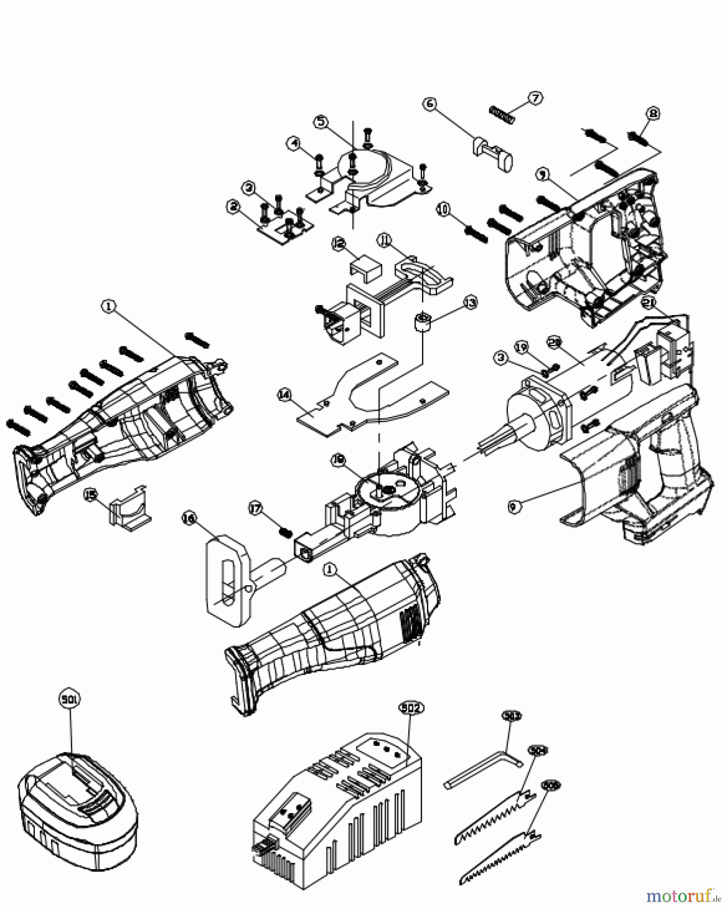 Ryobi Sägen Säbelsägen CRS1801