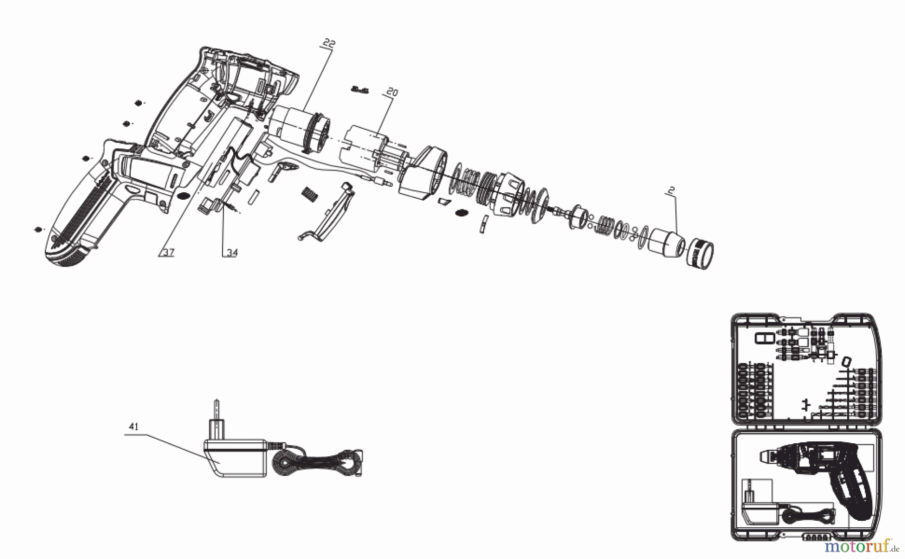 Ryobi (Schlag-)Bohrschrauber Akkuschrauber CSD4030G Seite 1