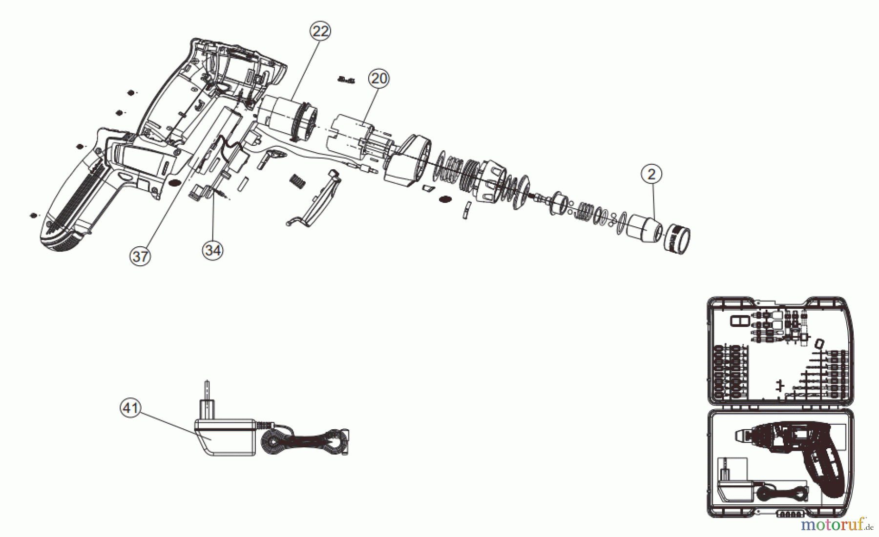 Ryobi (Schlag-)Bohrschrauber Akkuschrauber CSD4030GN Seite 1