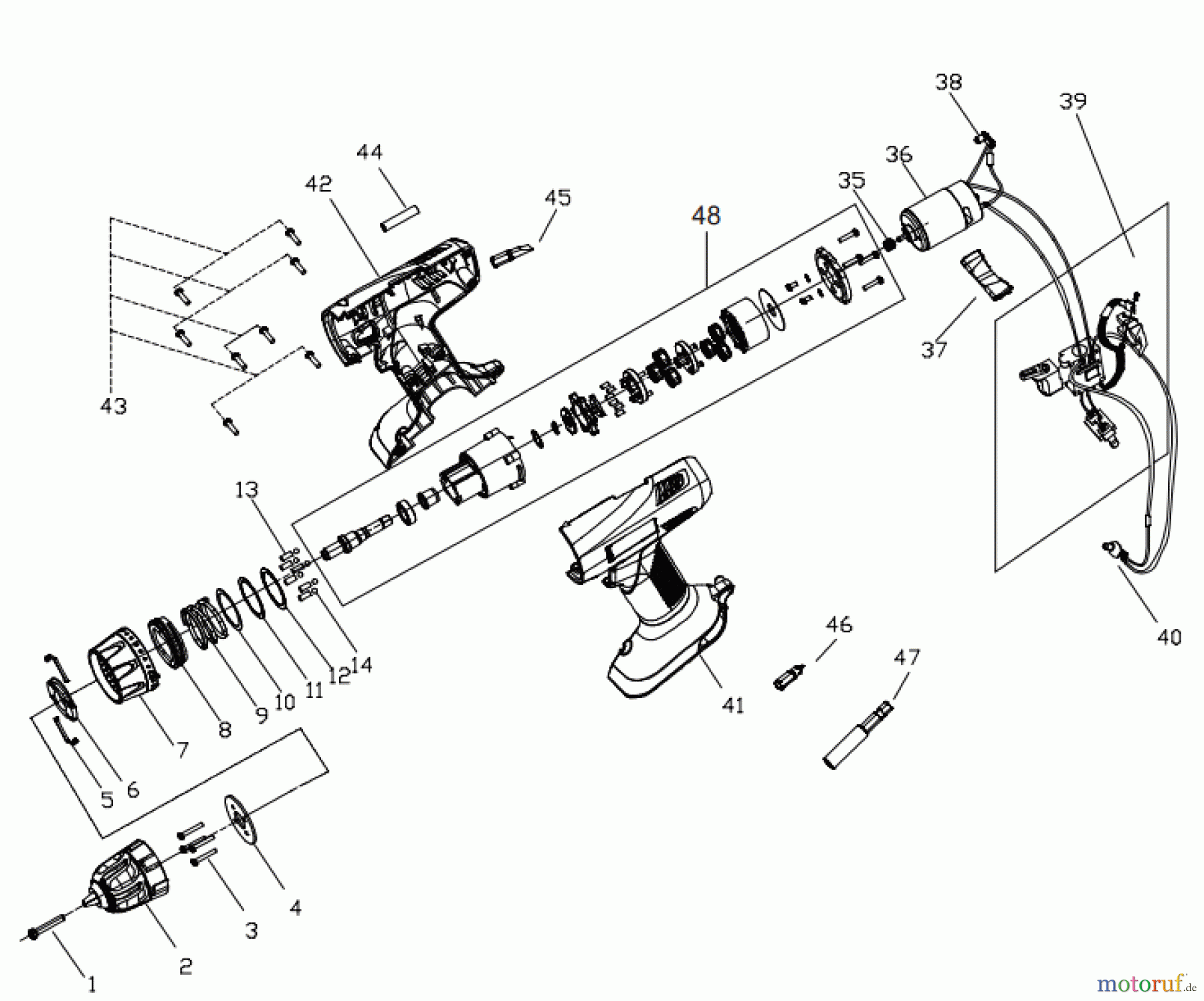 Ryobi (Schlag-)Bohrschrauber Bohrschrauber CHD1441 Seite 1