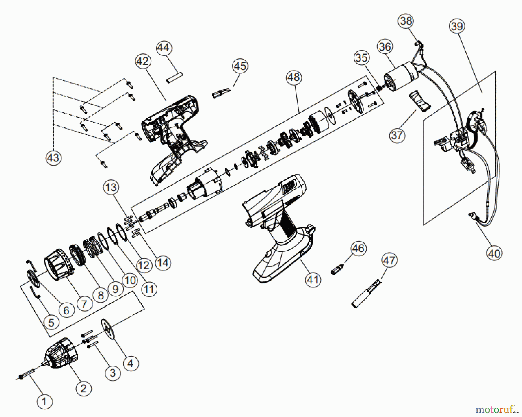 Ryobi (Schlag-)Bohrschrauber Bohrschrauber CHD1801M Seite 1