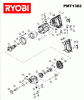 Ryobi Mischer PMT1362 Ersatzteile Seite 1