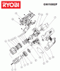 Ryobi Bohrschrauber mit Schlagbohrfunktion Ersatzteile CHI1802P