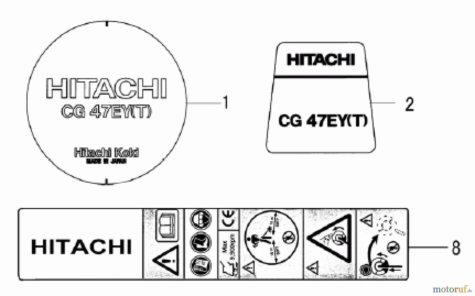 Hitachi Motorsensen ET-Liste CG47EY-T Seite 13