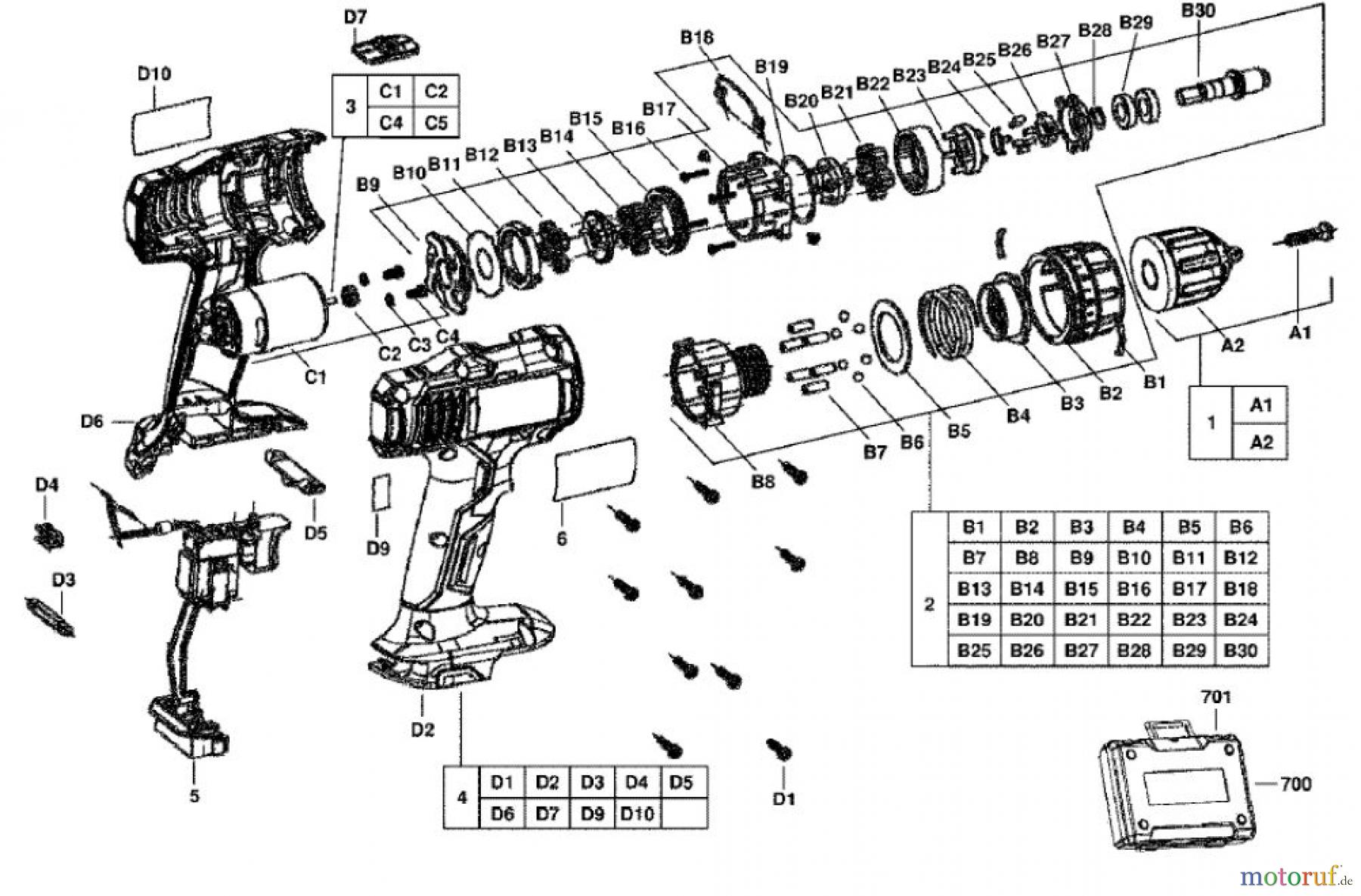  AEG Powertools Bohren und Schrauben Akku Geräte 14,4 Volt BS 14 G-NC