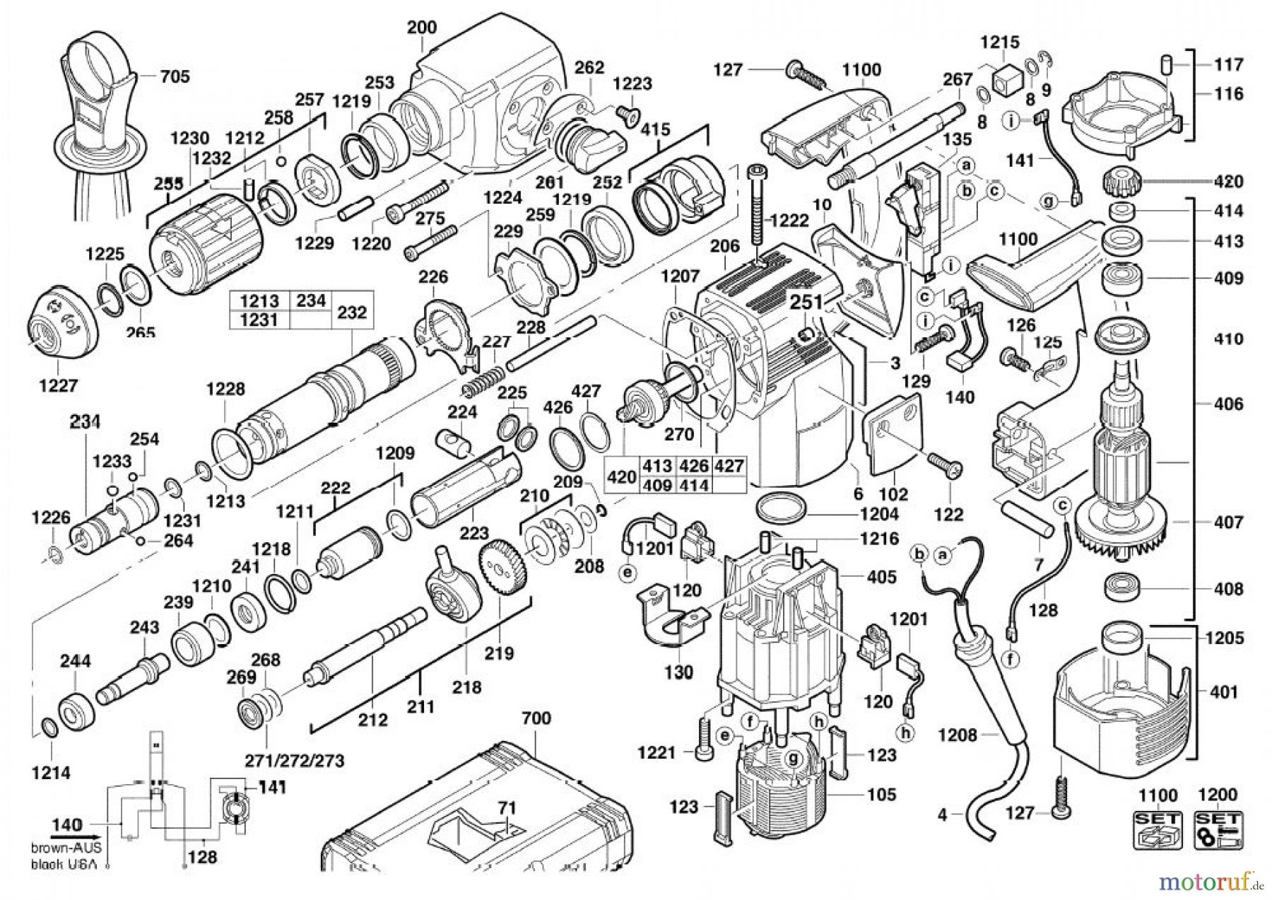  AEG Powertools Bohren und Schrauben BOHR- & KOMBIHÄMMER  PM 3