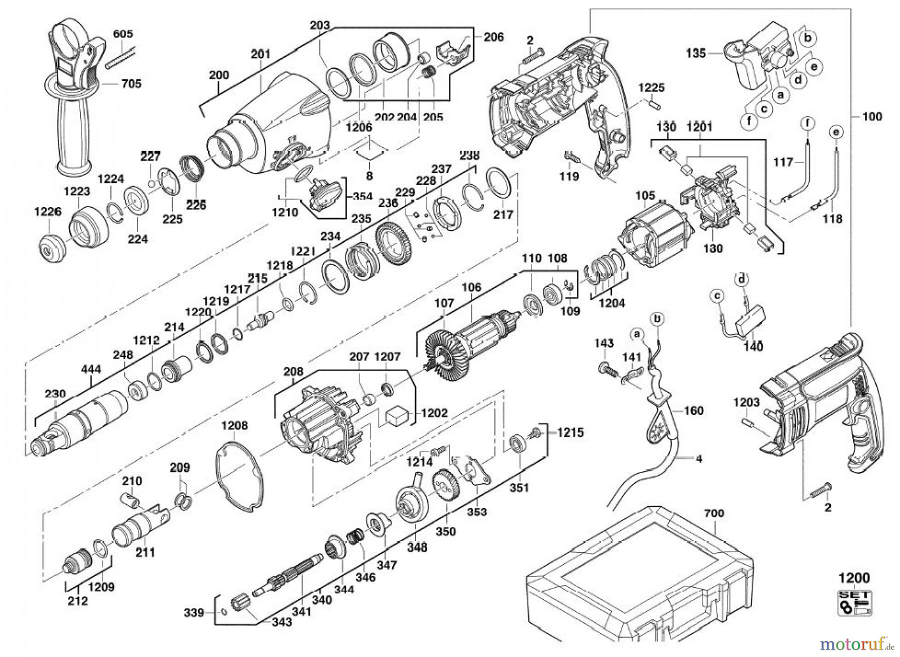  AEG Powertools Bohren und Schrauben BOHR- & KOMBIHÄMMER  KH 26 E