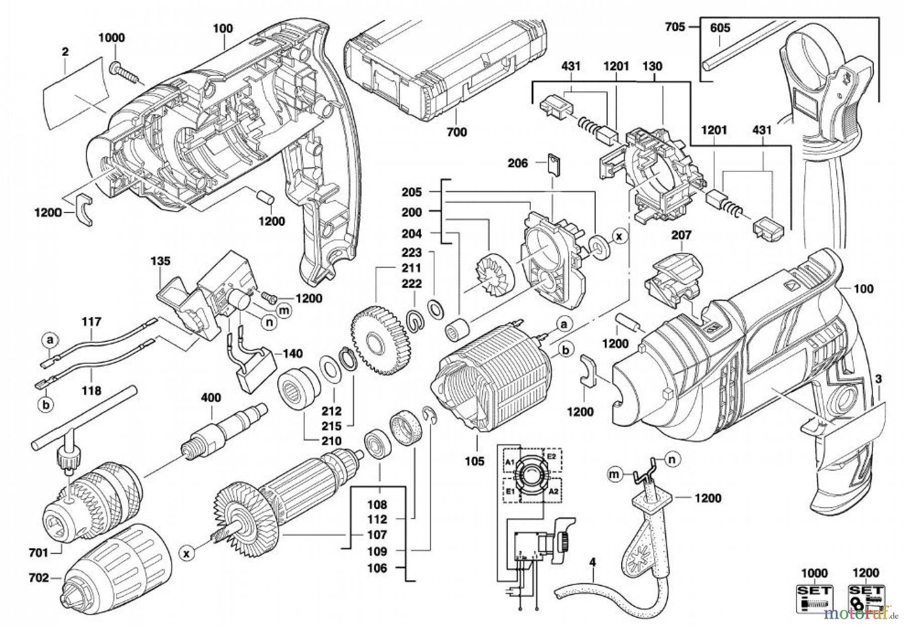 AEG Powertools Bohren und Schrauben Elektro Geräte SB2-650