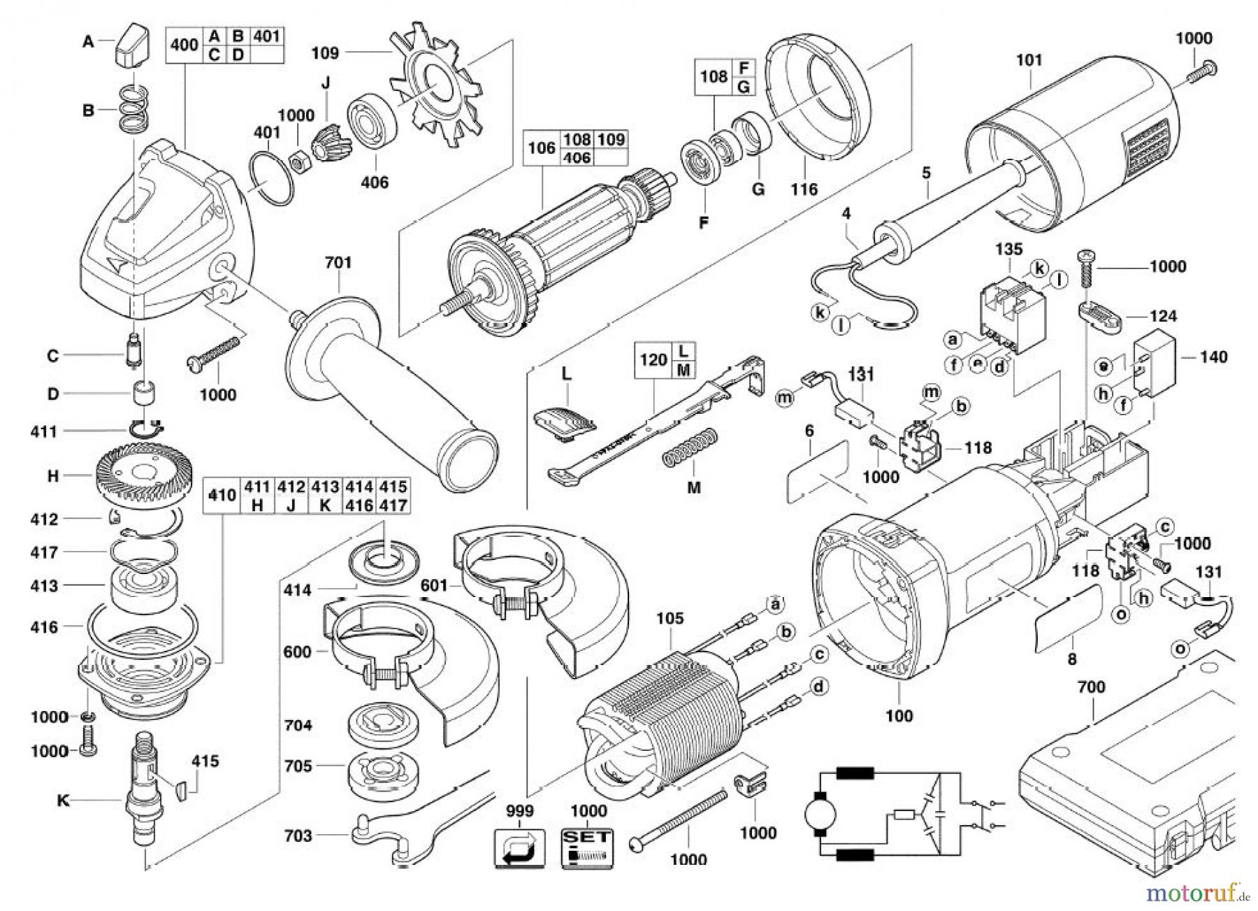 AEG Powertools Metallbearbeitung Winkelschleifer WS 6-115