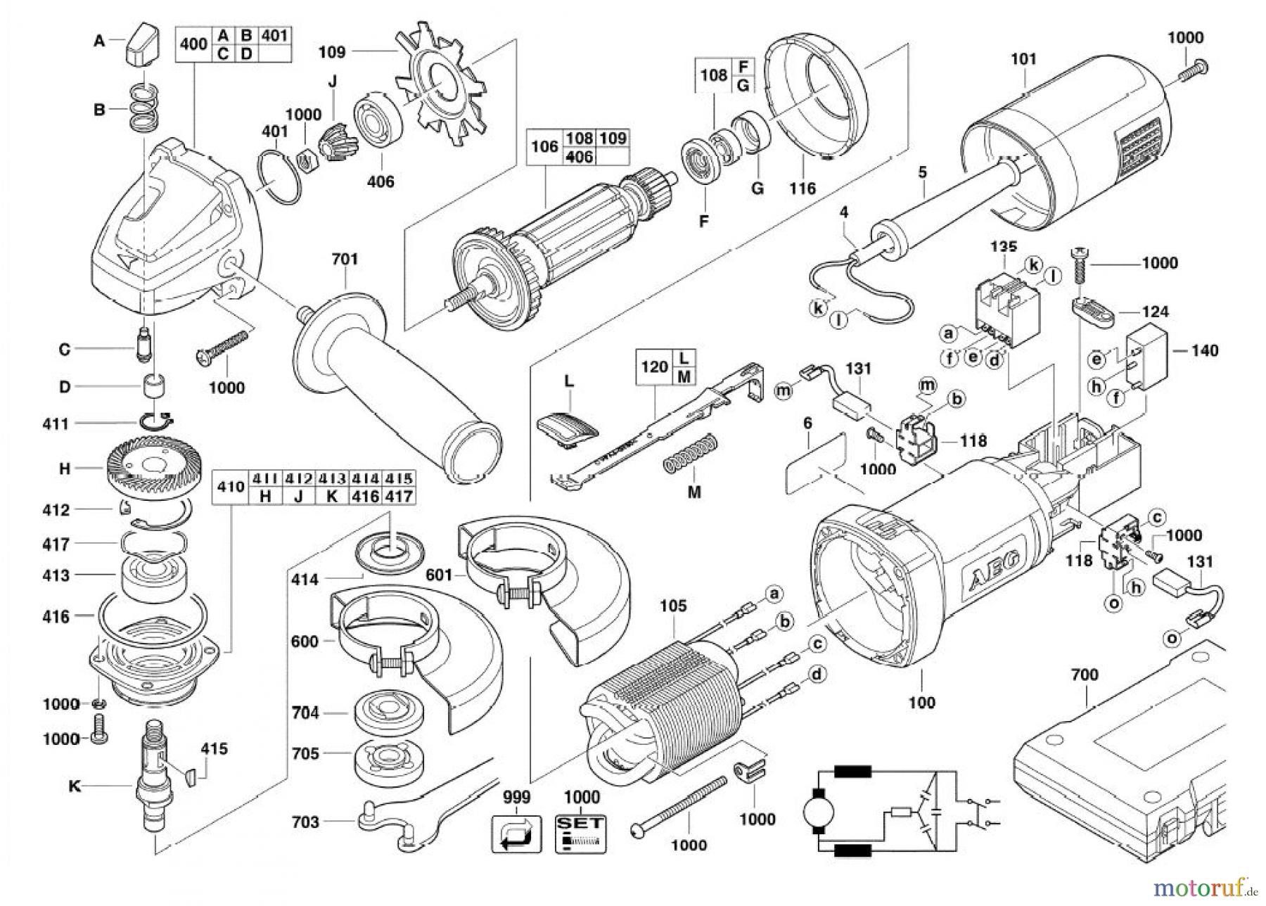  AEG Powertools Metallbearbeitung Winkelschleifer WS 6-125