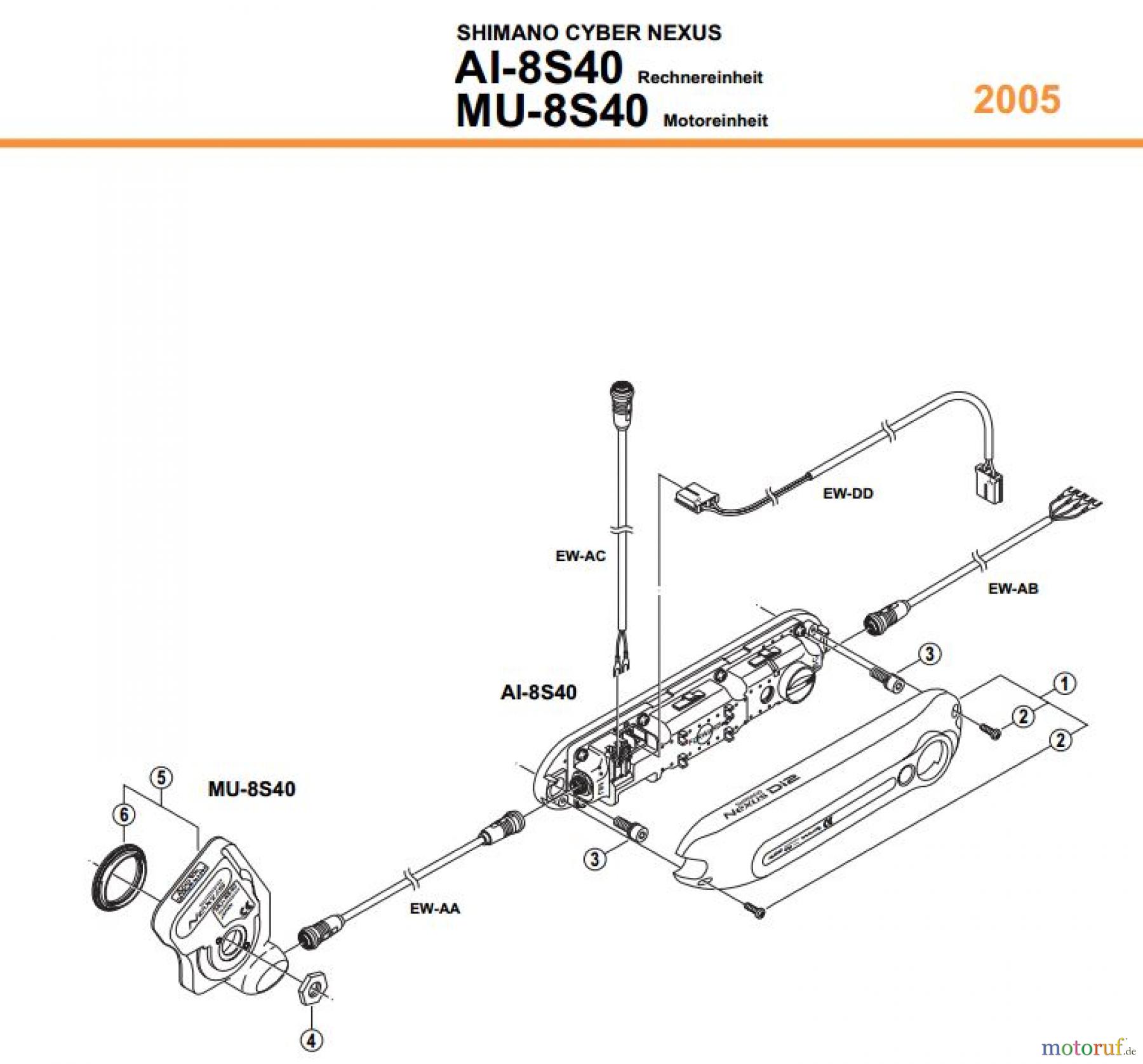 Shimano AI Automatic Inter-3/5/7 - Automatische Nabenschaltung AI-8S40-05