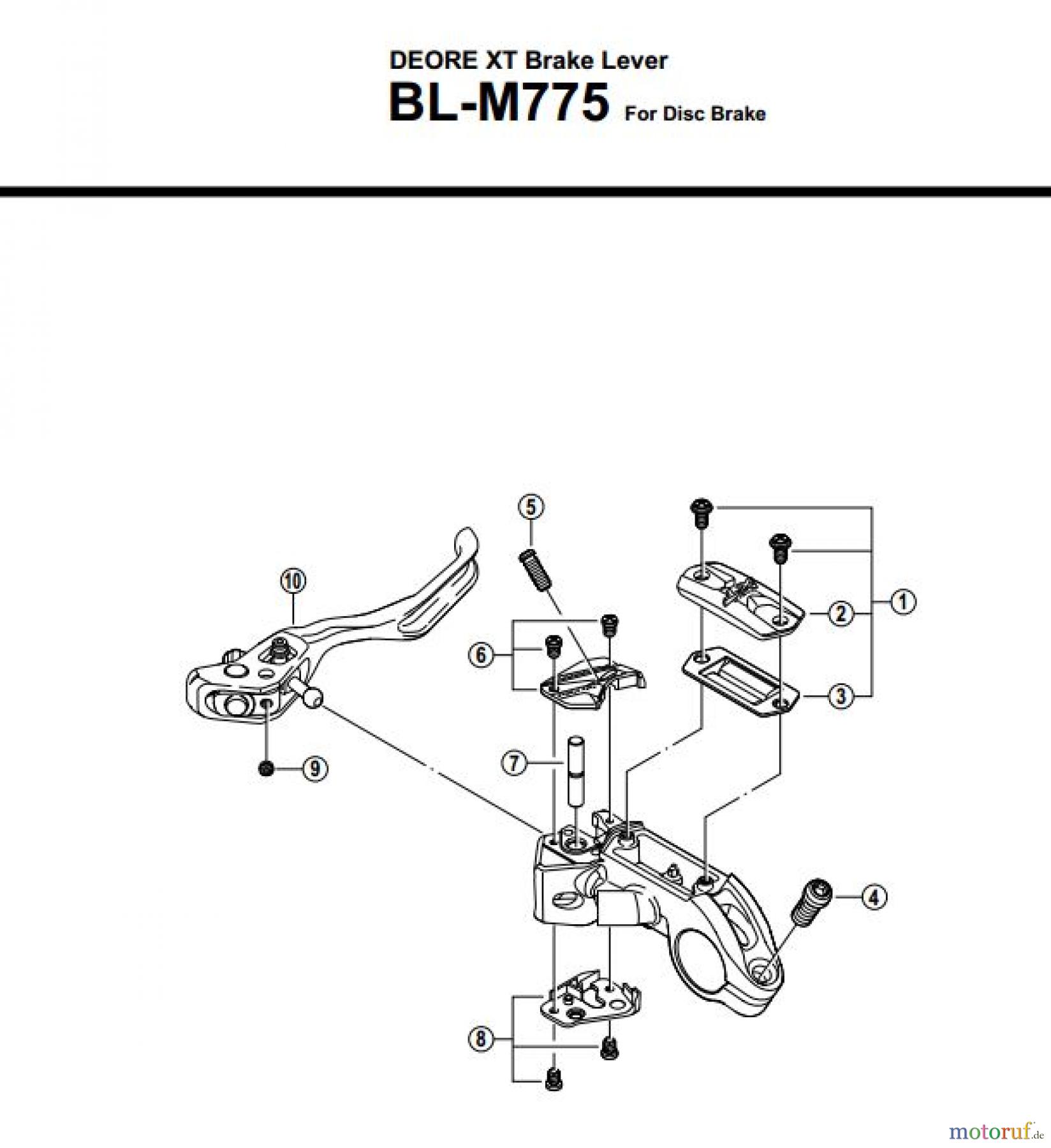 Shimano BL Brake Lever - Bremshebel BL-M775