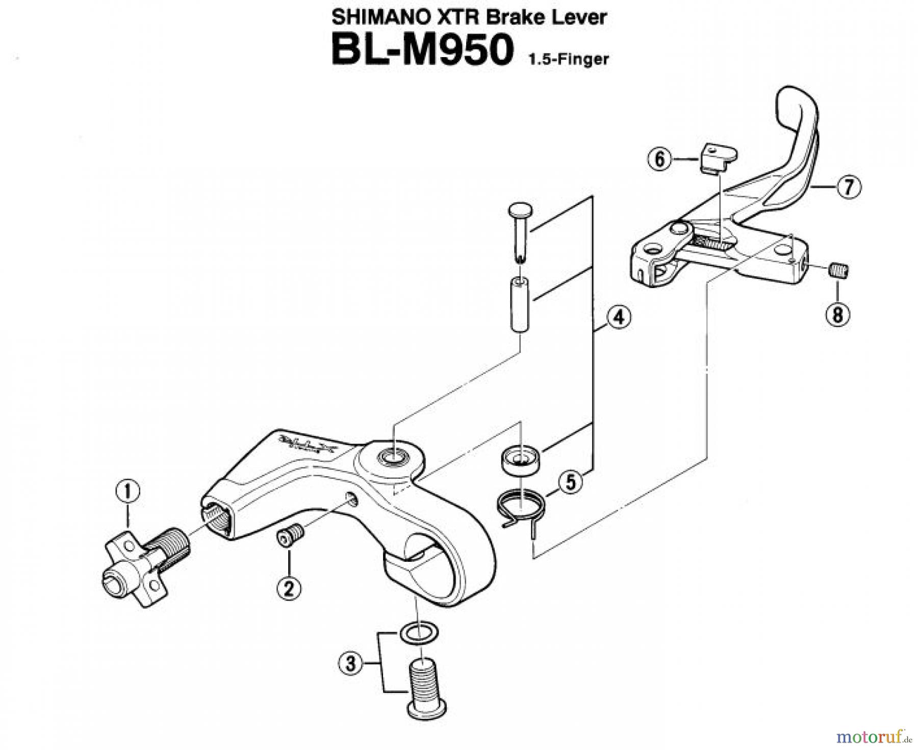 Shimano BL Brake Lever - Bremshebel BL-M950