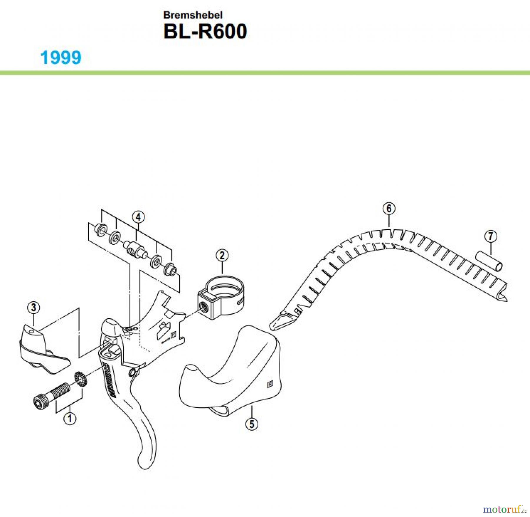 Shimano BL Brake Lever - Bremshebel BL-R600