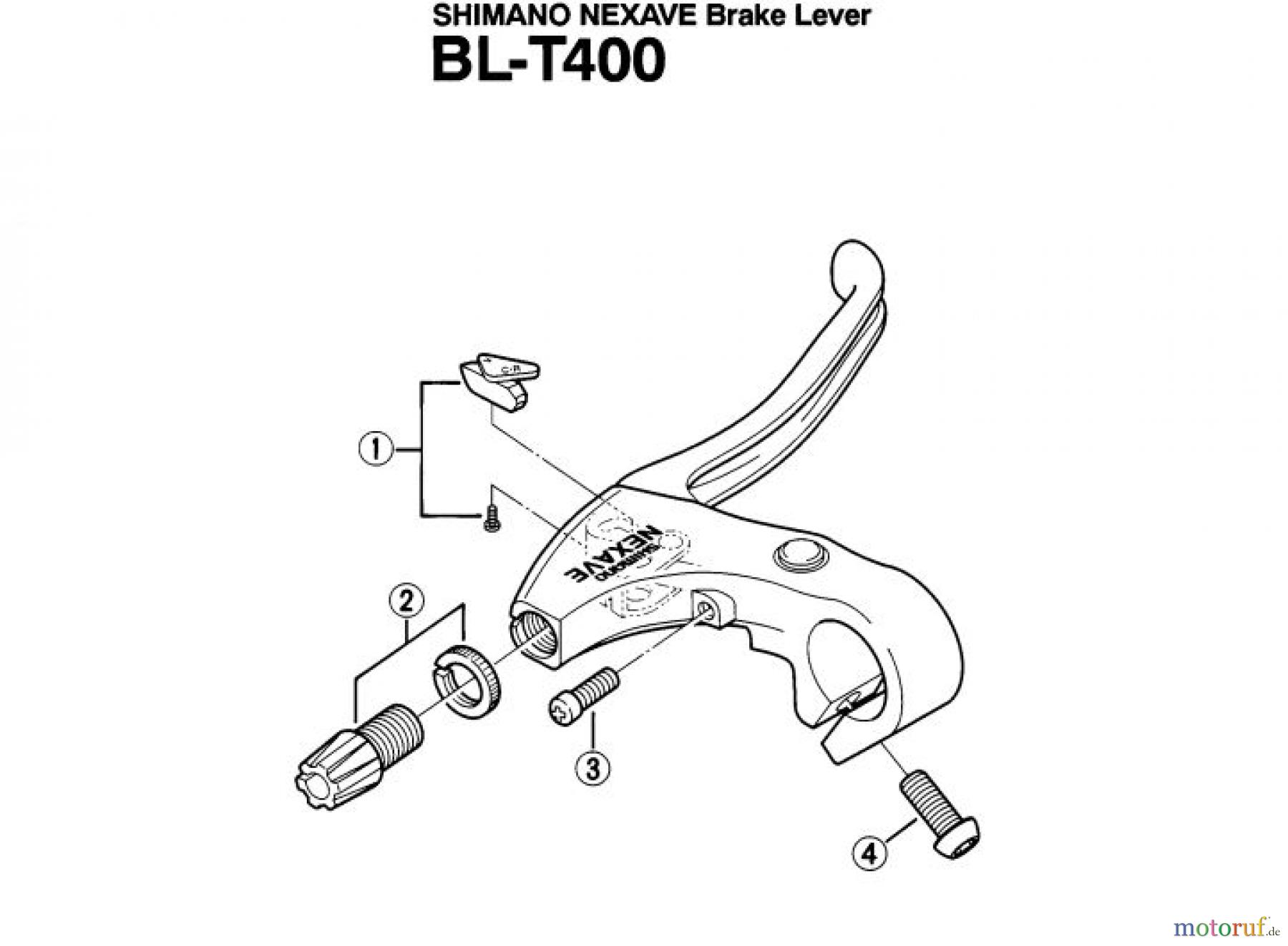 Shimano BL Brake Lever - Bremshebel BL-T400-EV