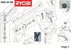 Ryobi Benzin RBC40SB Ersatzteile Seite 1