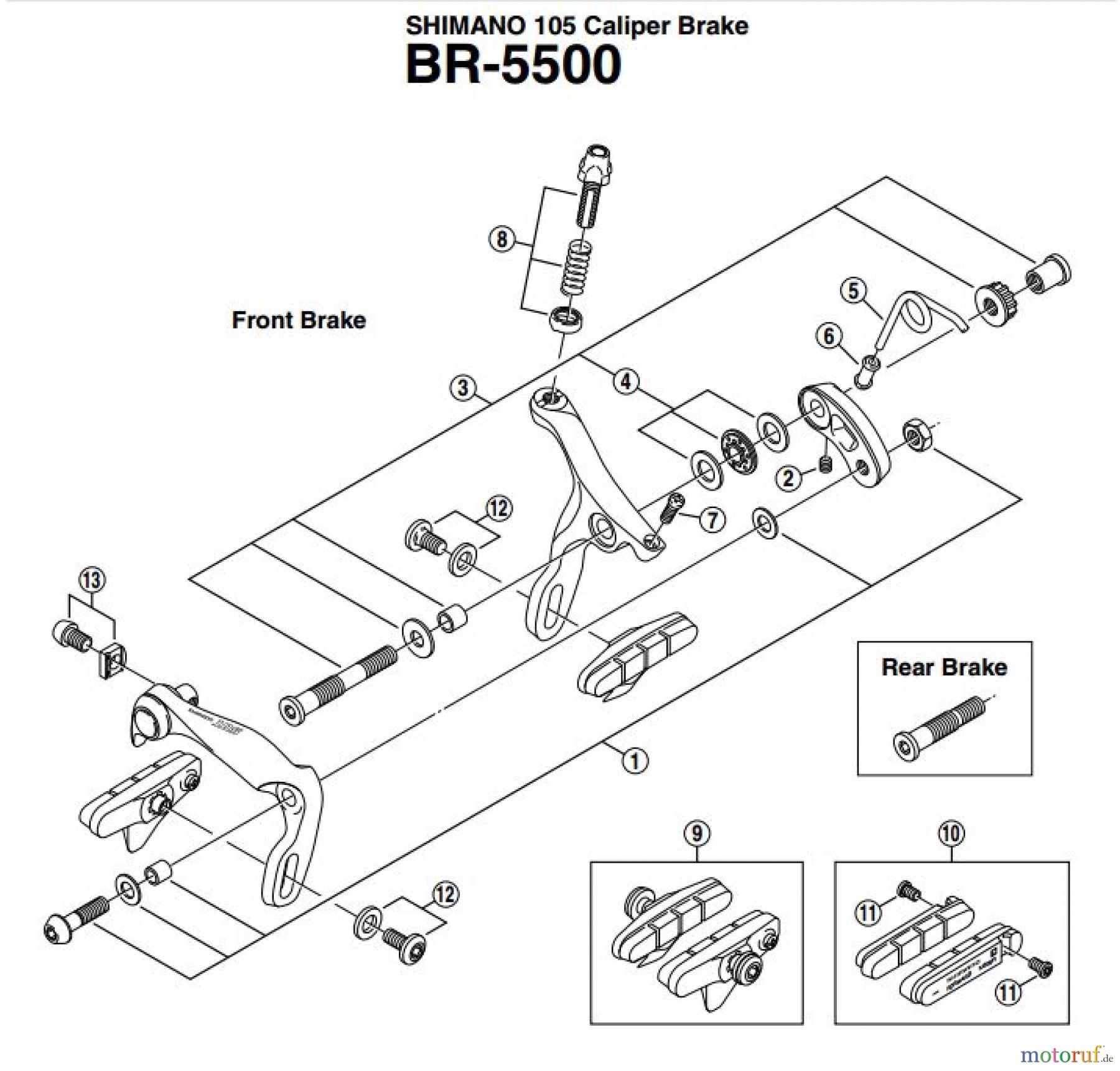  Shimano BR Brake - Bremse BR-5500