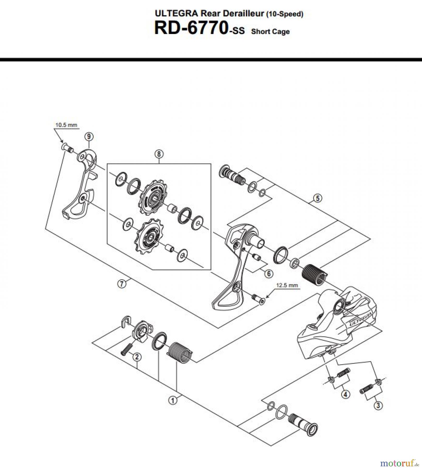 Shimano RD Rear Derailleur - Schaltwerk RD-6770-3291