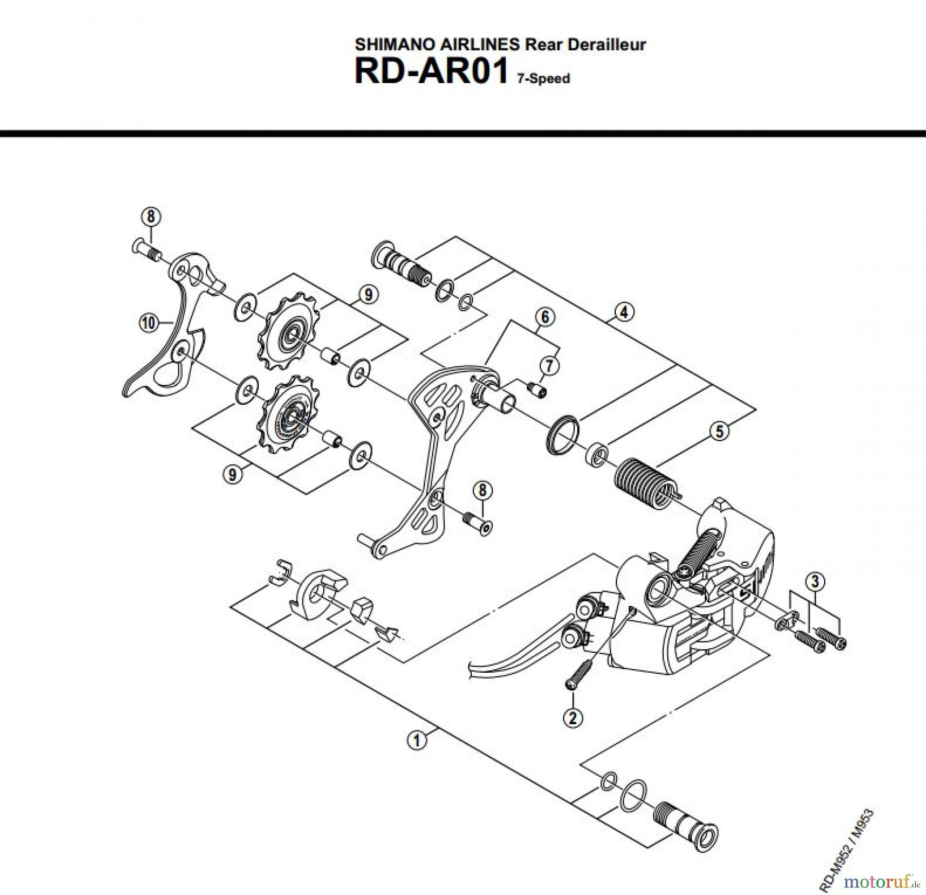 Shimano RD Rear Derailleur - Schaltwerk RD-AR01
