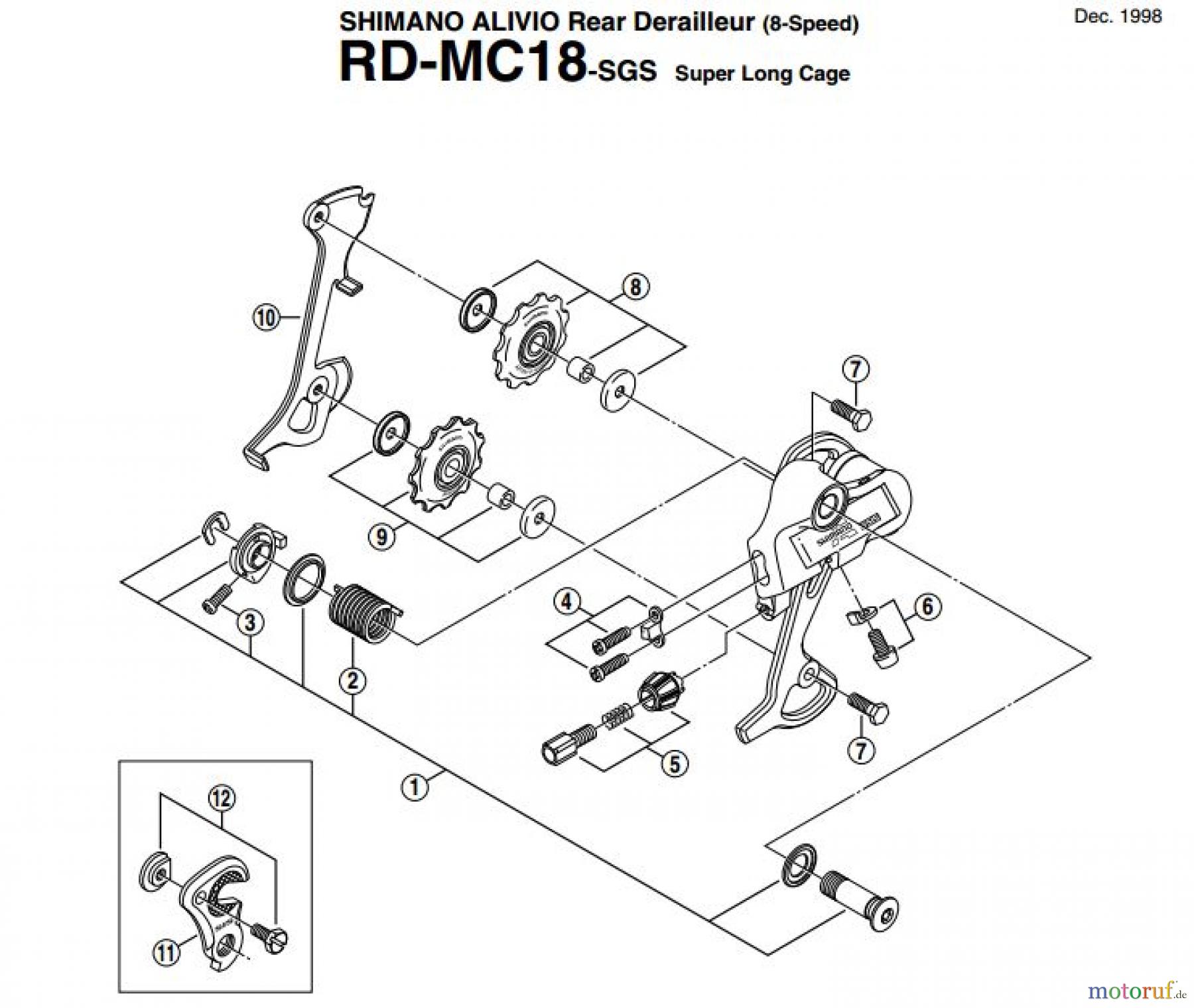 Shimano RD Rear Derailleur - Schaltwerk RD-MC18